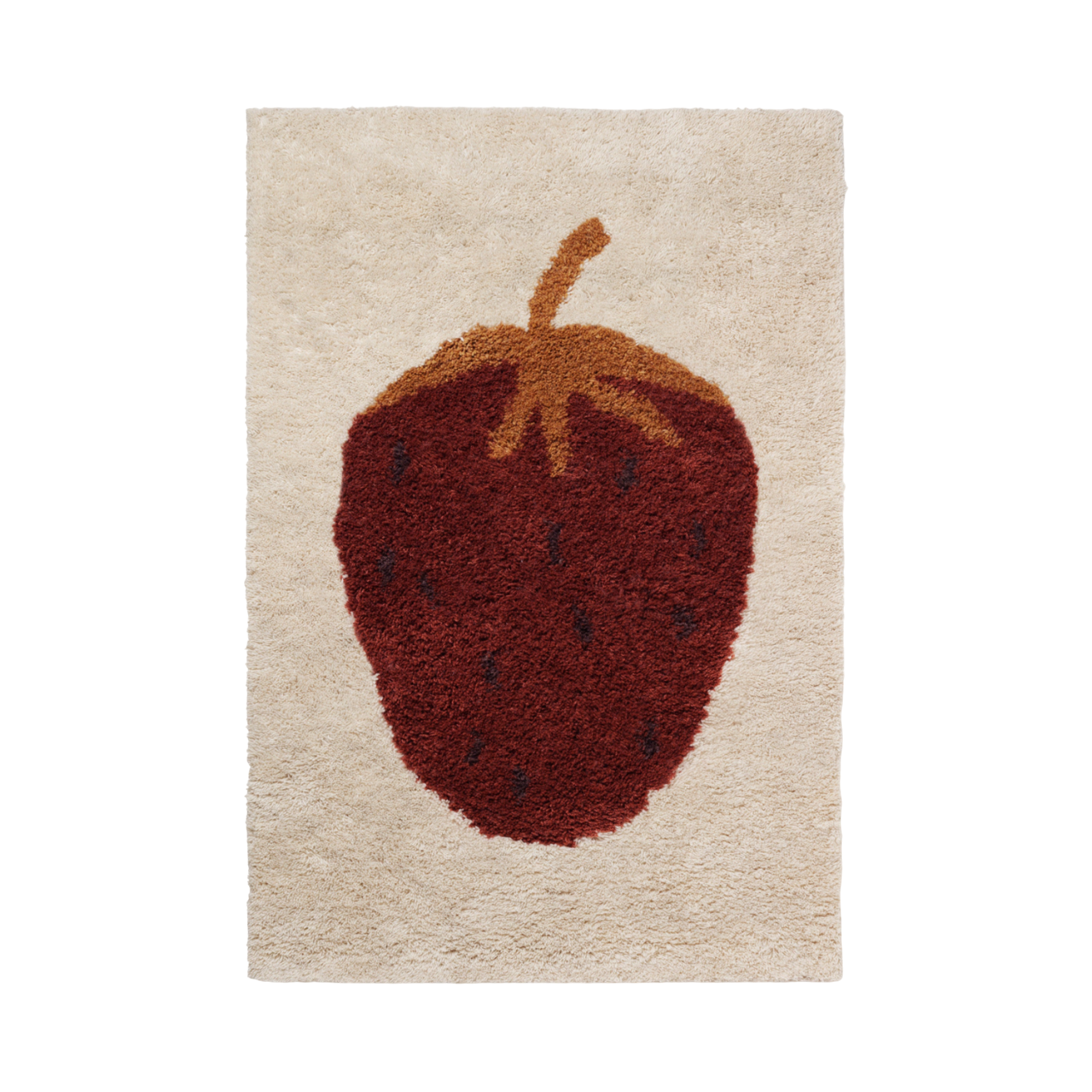 Kinderteppich FRUITICANA ERDBEERE beige