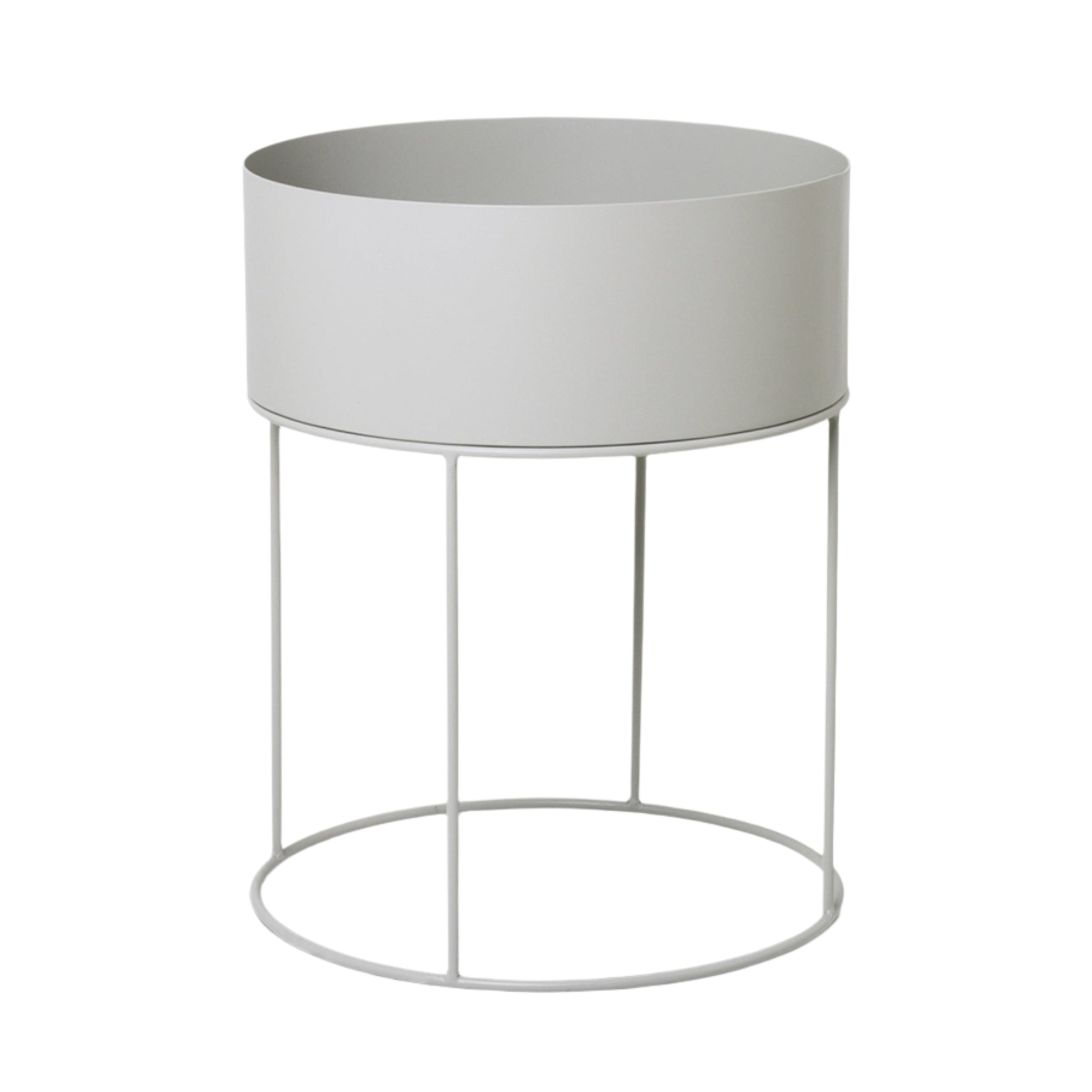 Round planter PLANT BOX ROUND light gray