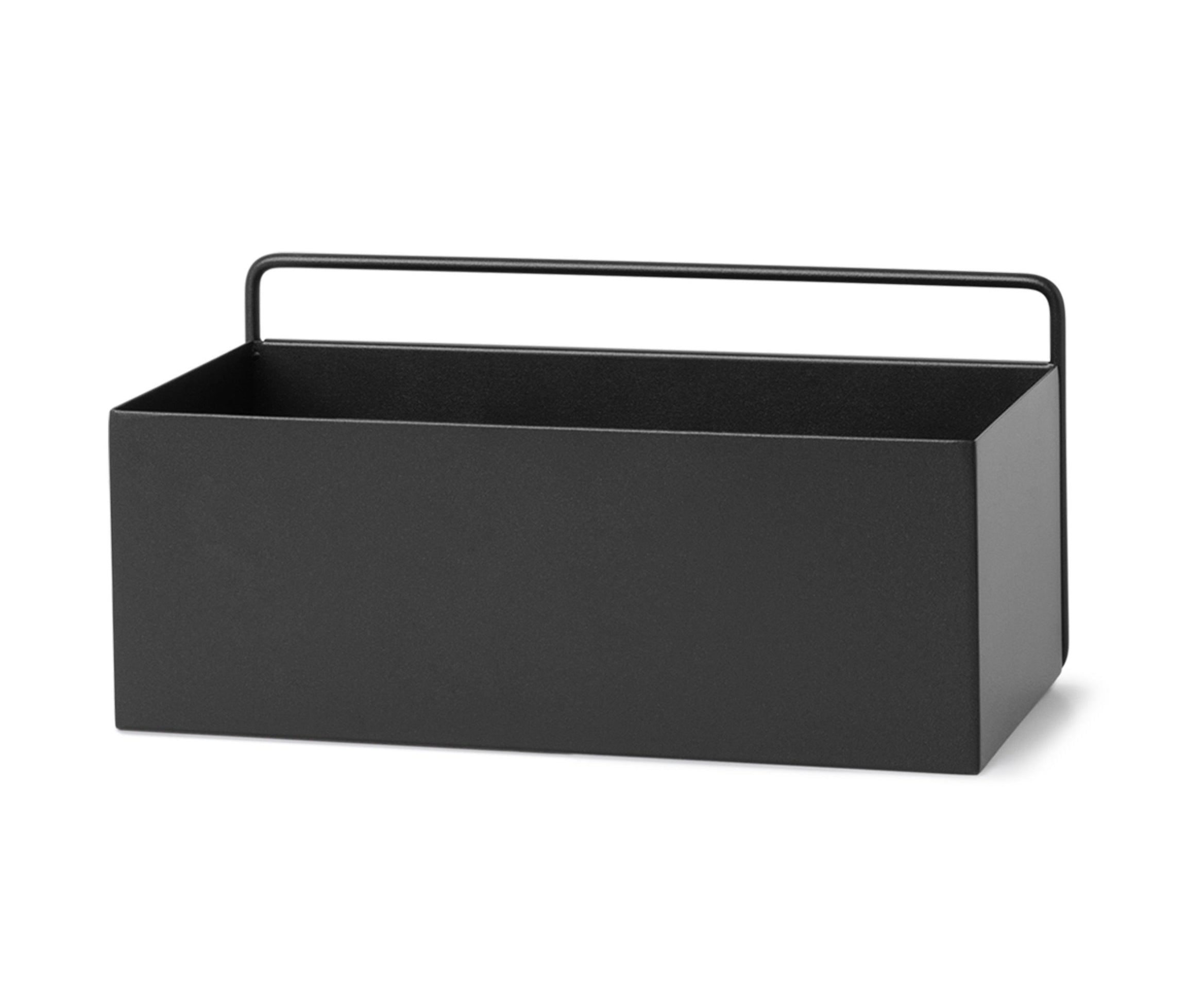 Hanging planter WALL RECTANGLE BOX black