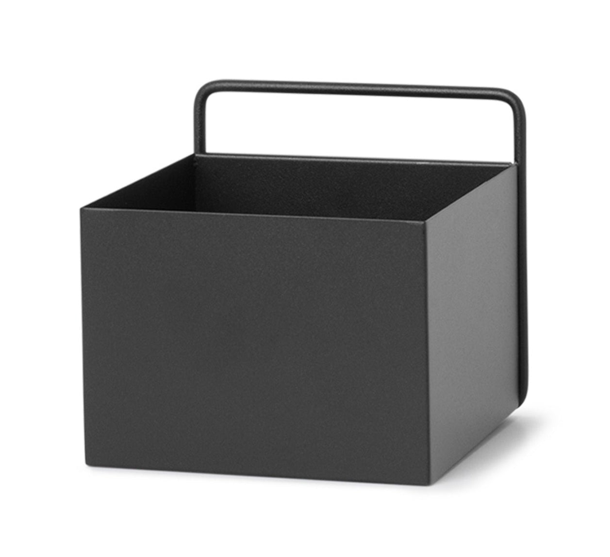 Hanging planter WALL SQUARE BOX black