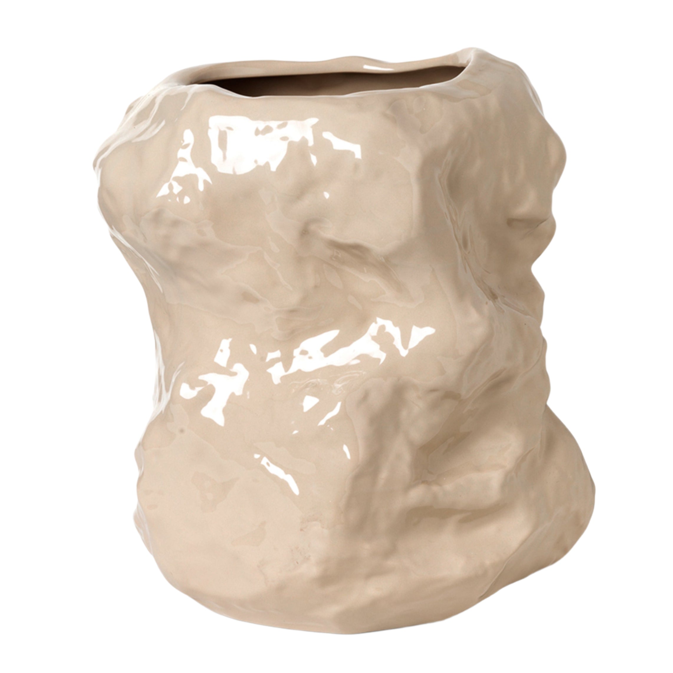 TUCK Vase beige