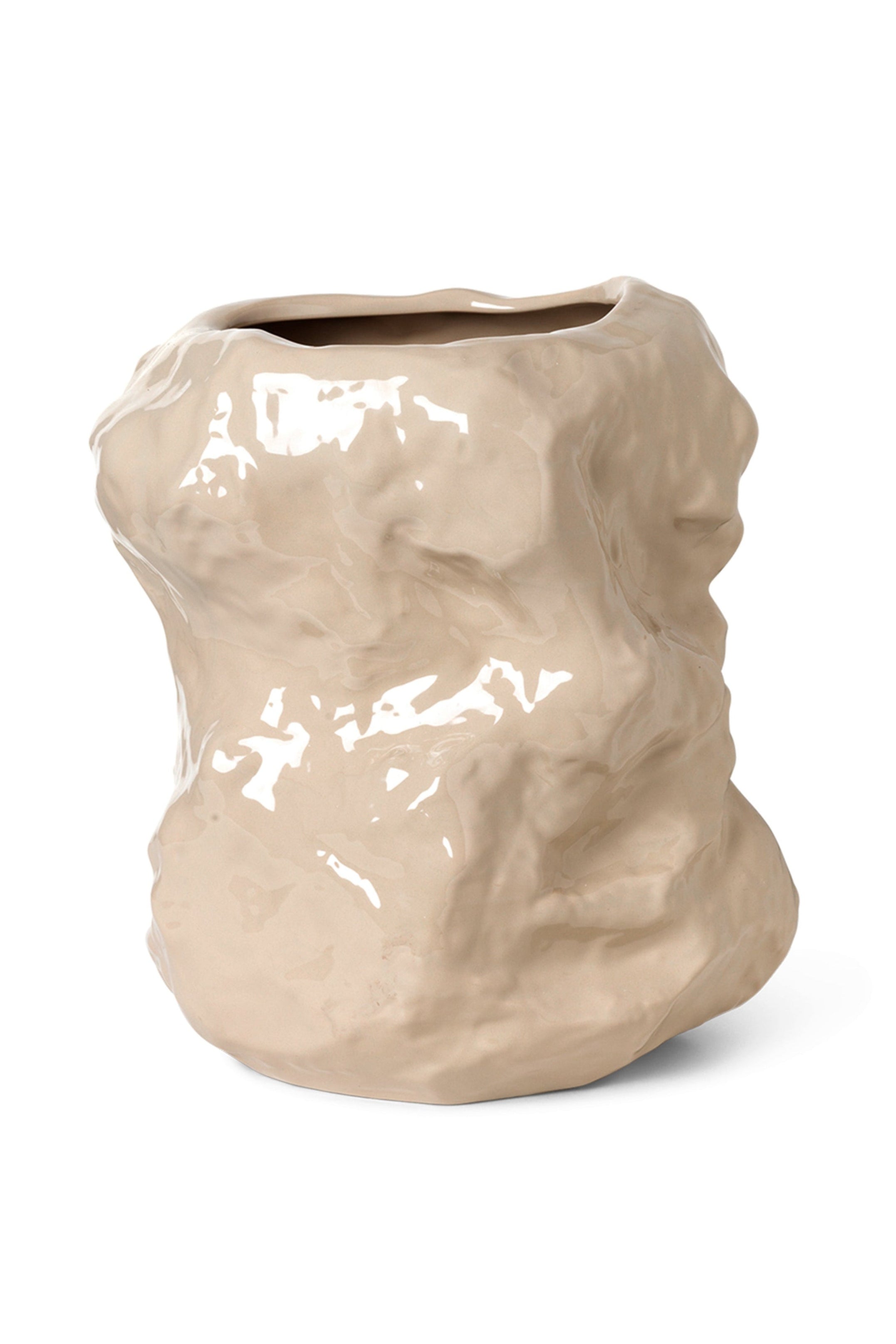TUCK Vase beige