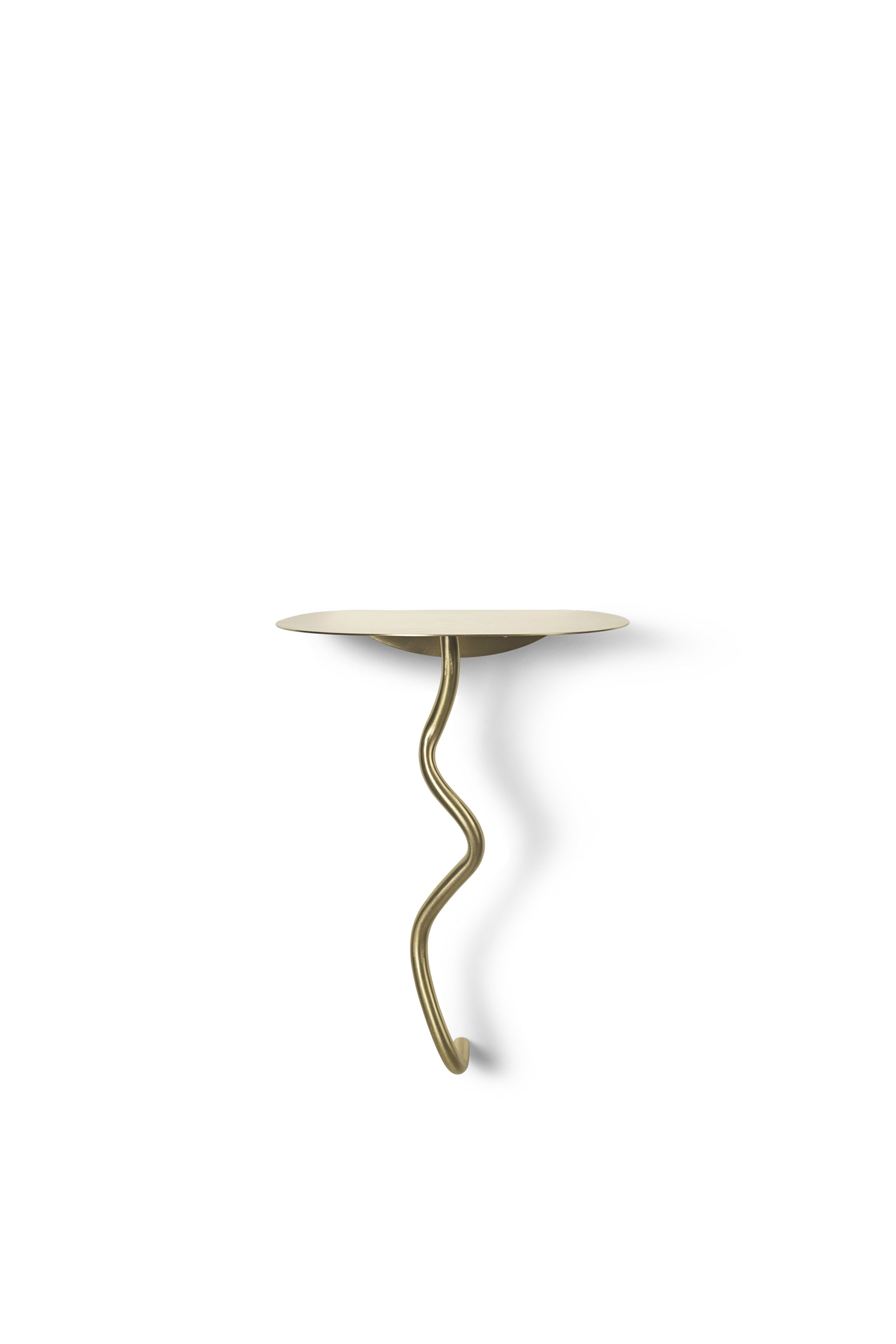 CURVATURE Wandtisch Messing