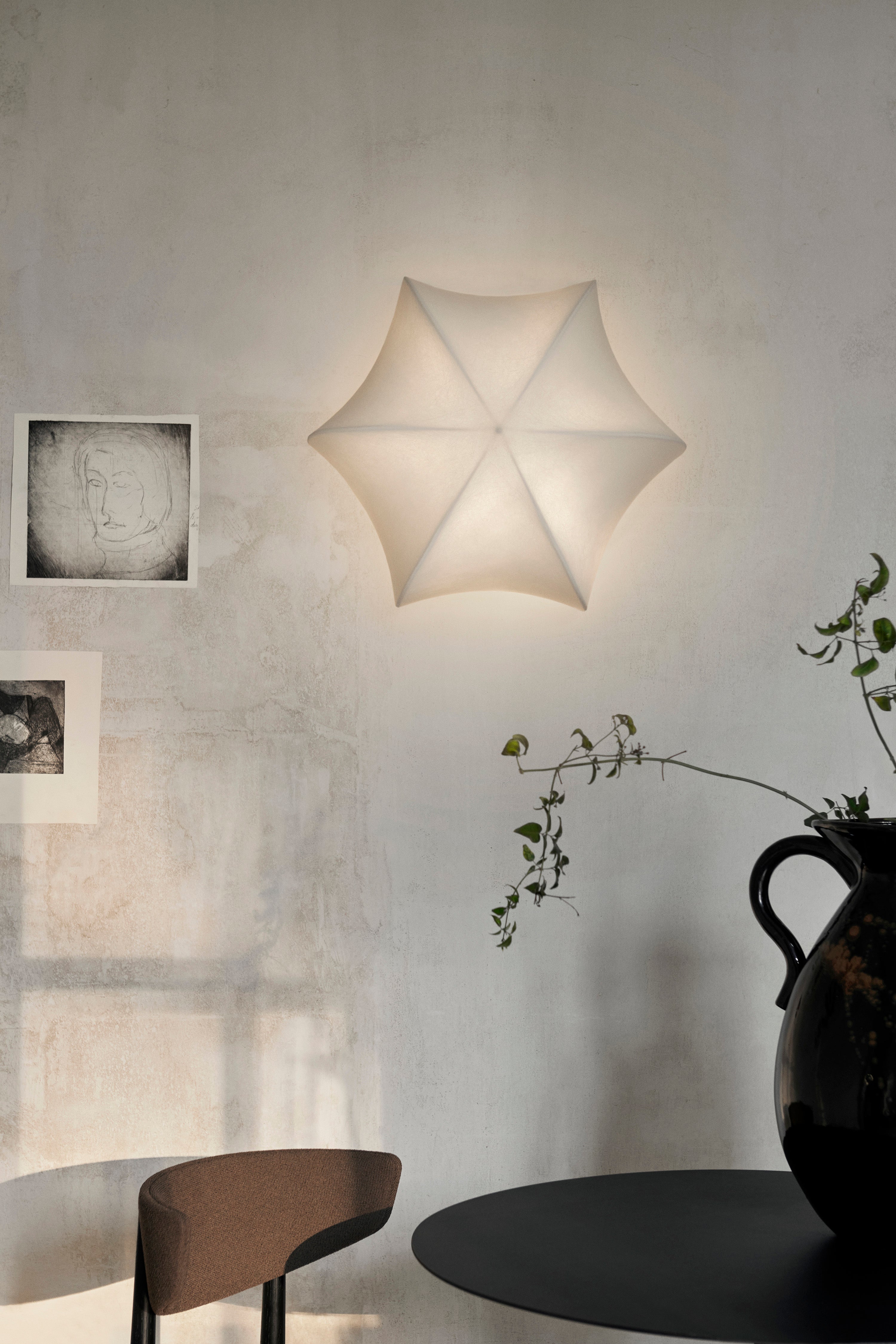 Wall lamp poem white