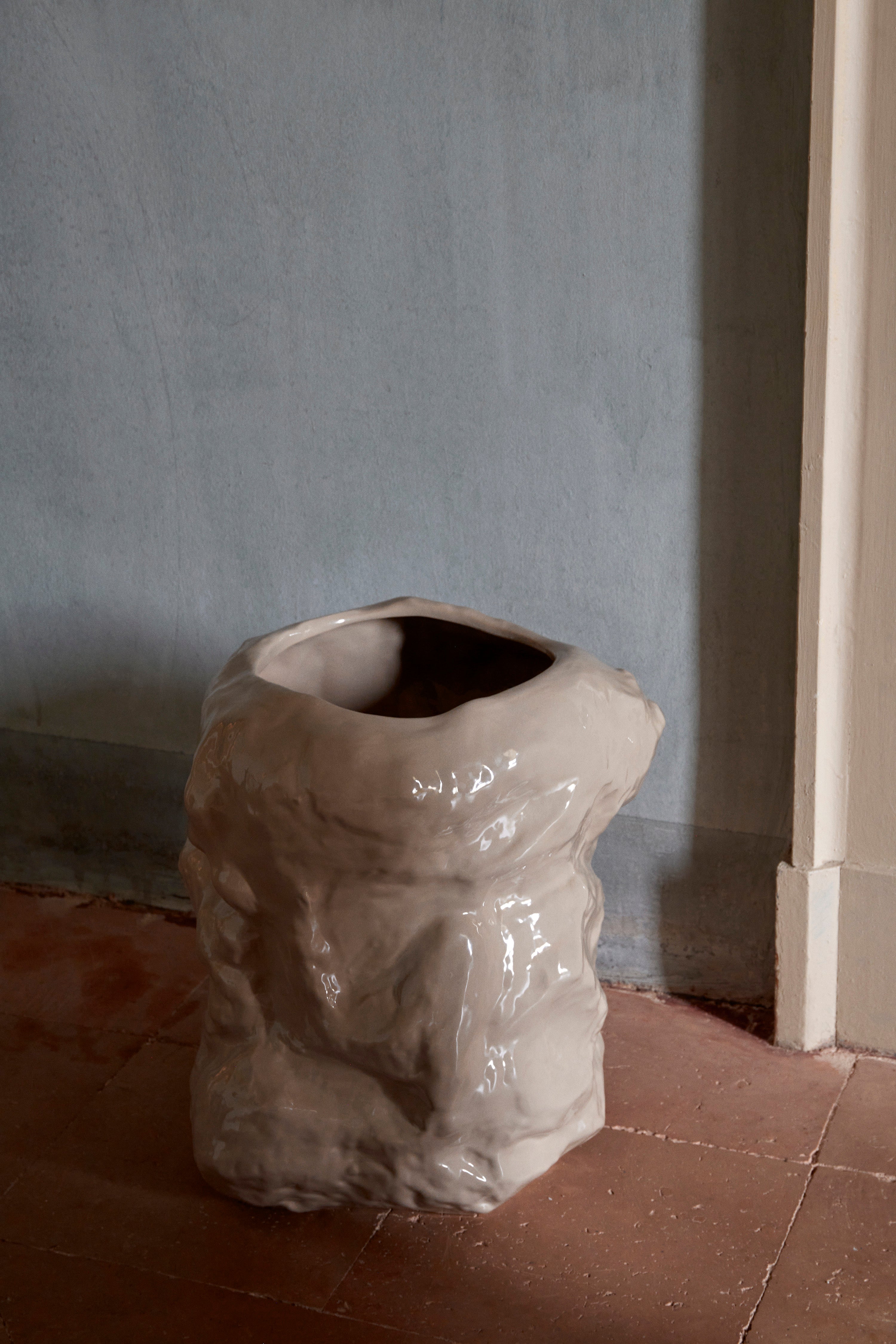 TUCK Vase beige