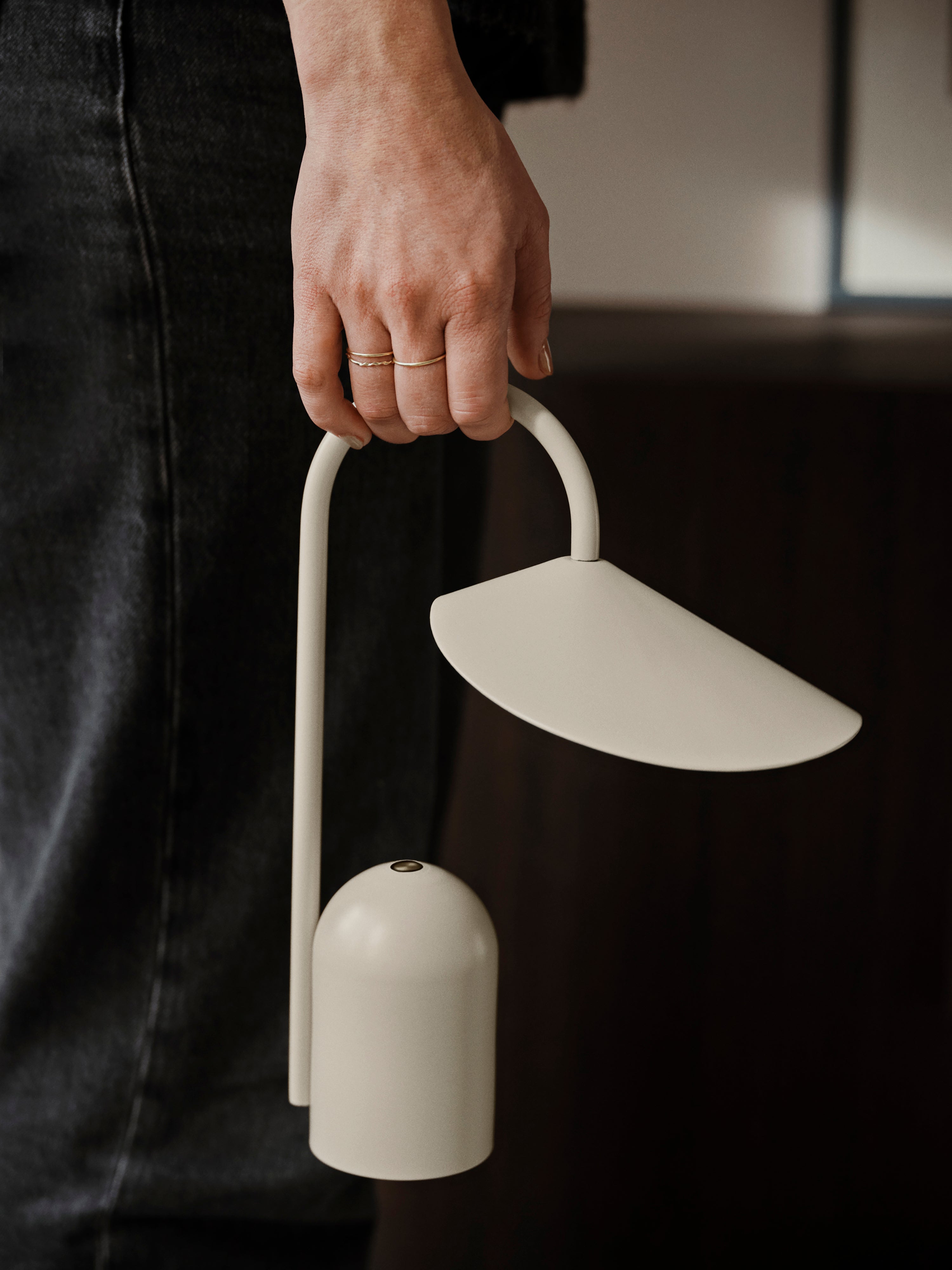 Tragbare Lampe ARUM weiß