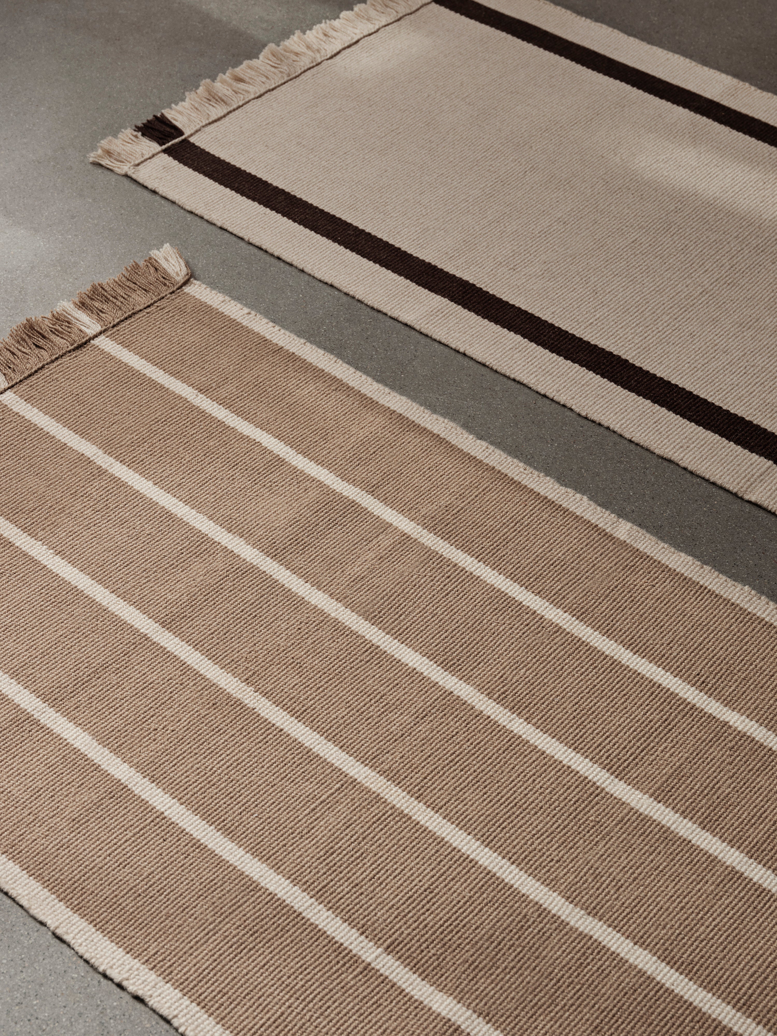 CALM KELIM caramel runner with beige