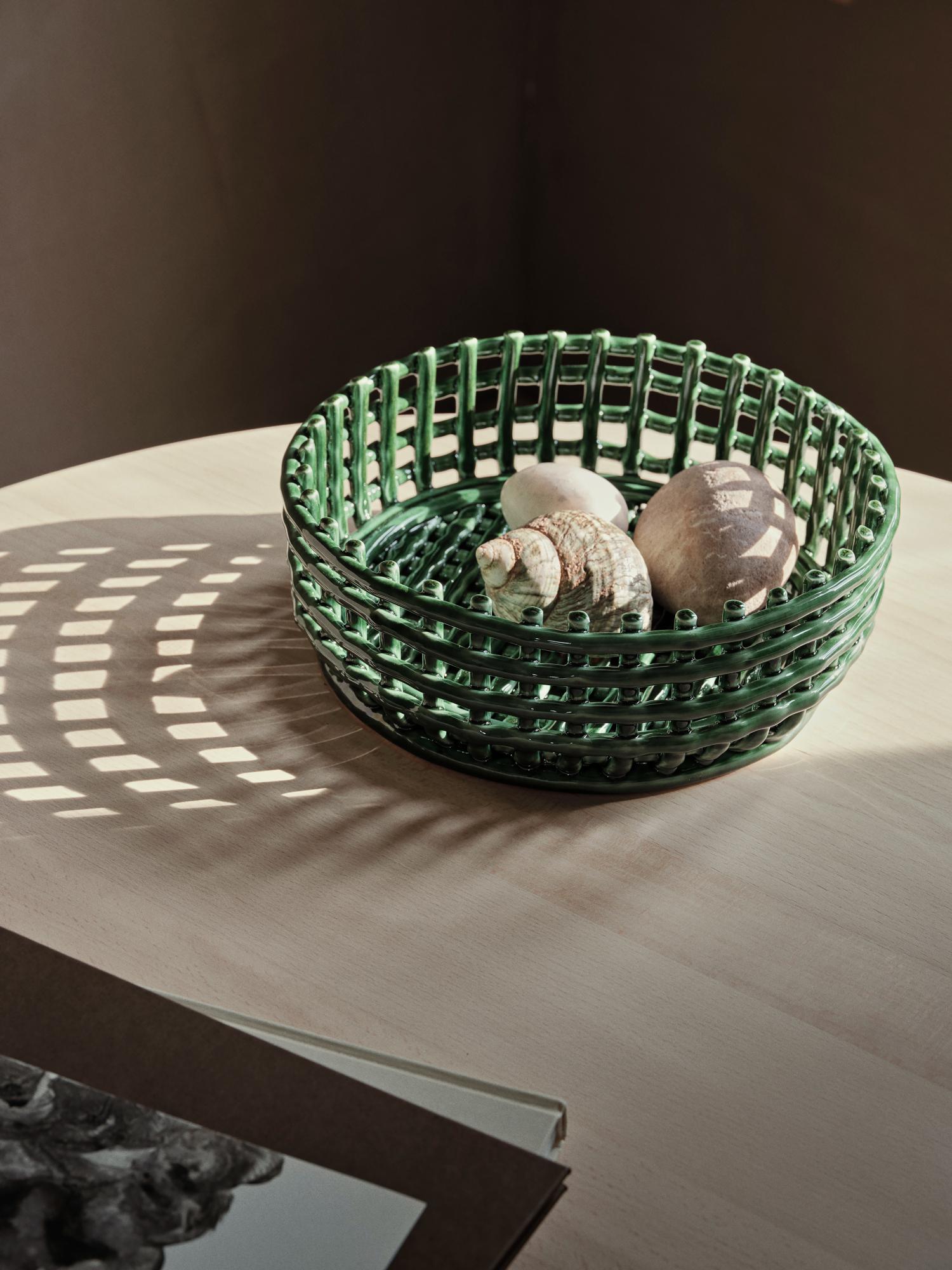 Misa CERAMIC CENTREPIECE green
