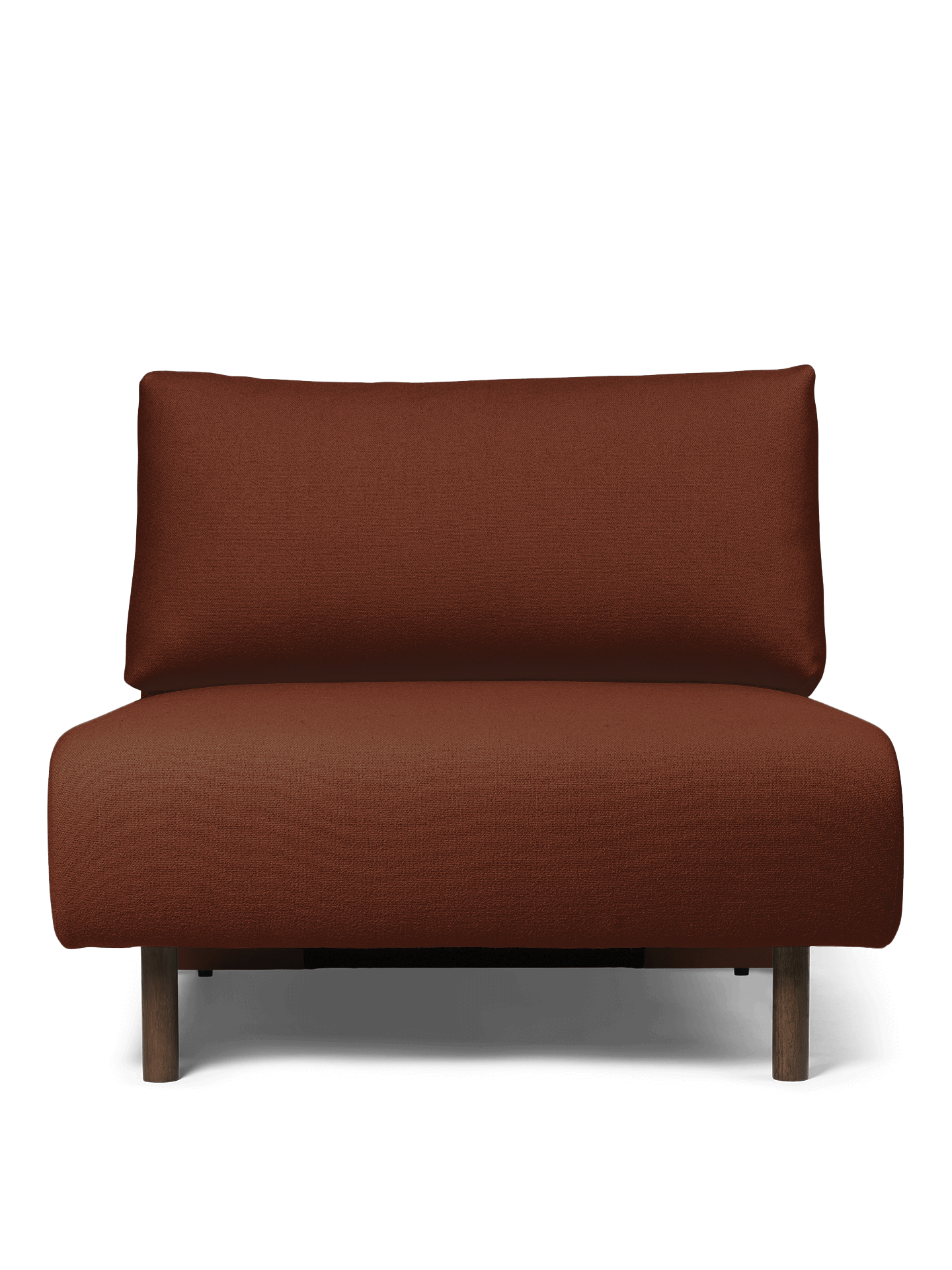 Dase modulares Sofa - das mittlere Element Rusty Brown Tonus