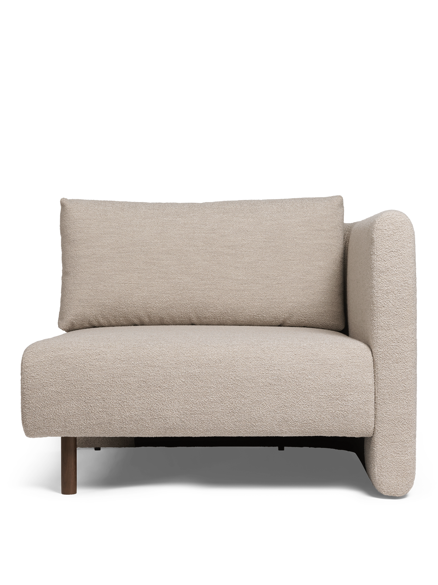 Dase -Modularsofa - weiches Bouclé -Beige -Sofa