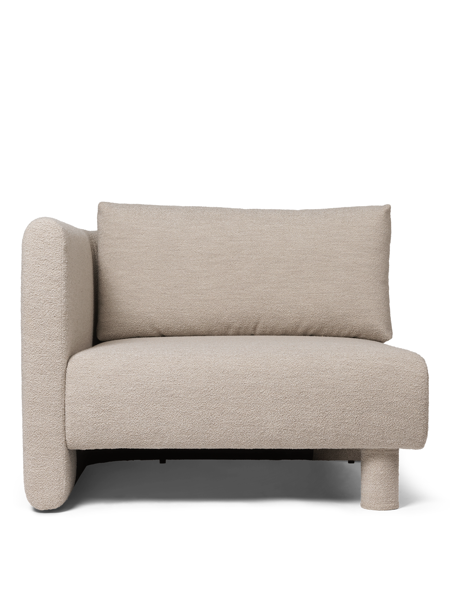 Dase -modulares Sofa - links -Handelement gepolstert