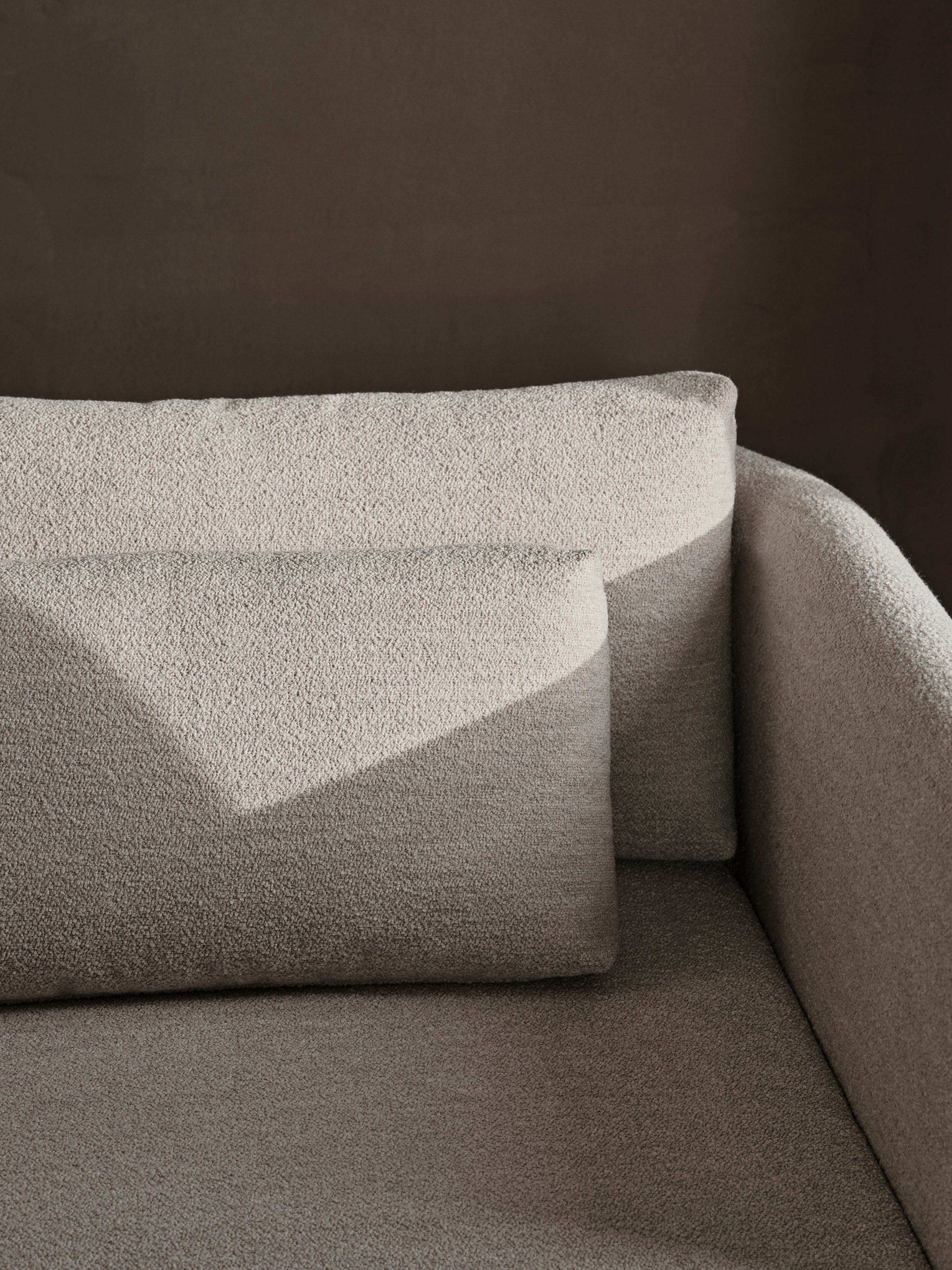 Dase -Modularsofa - weiches Bouclé -Beige -Sofa