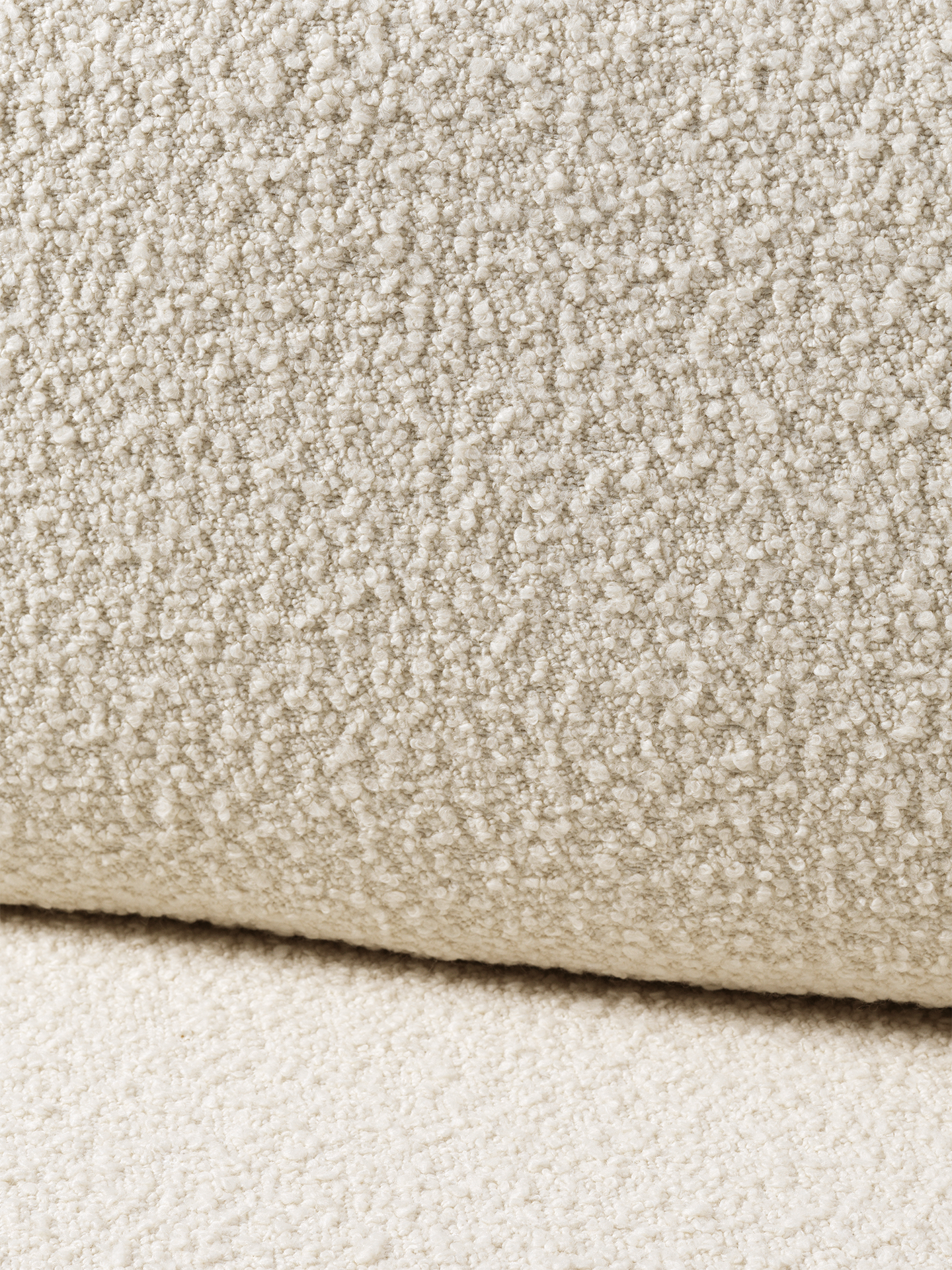 Dase modulares Sofa - Nordic Bouclés mittleres Element gebrochen weiß