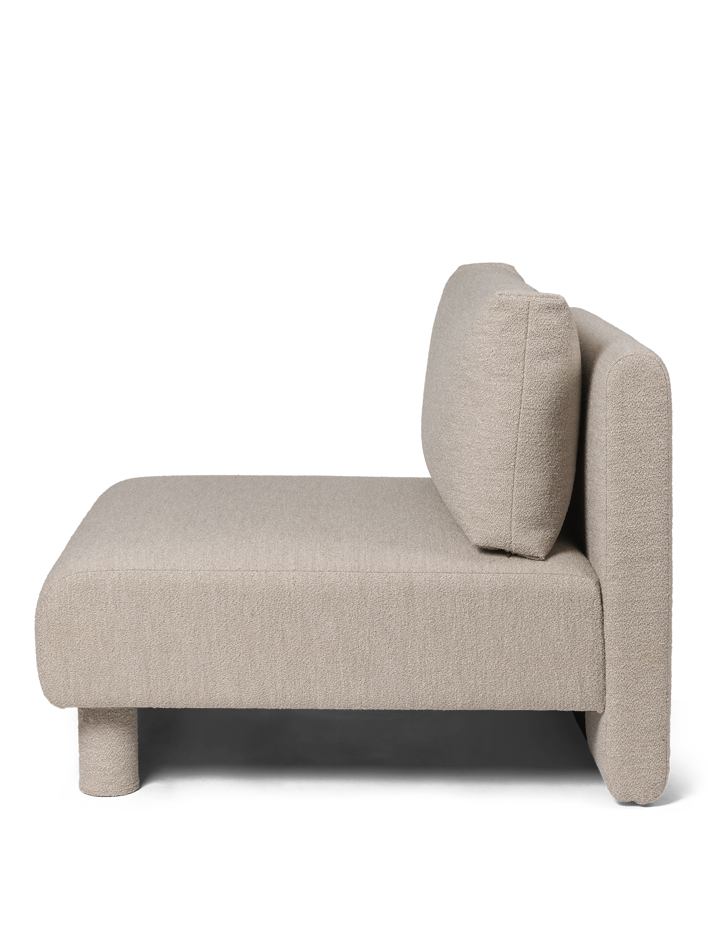 Dase -Modularsofa - Das mittlere Element von Soft Boulé Beige