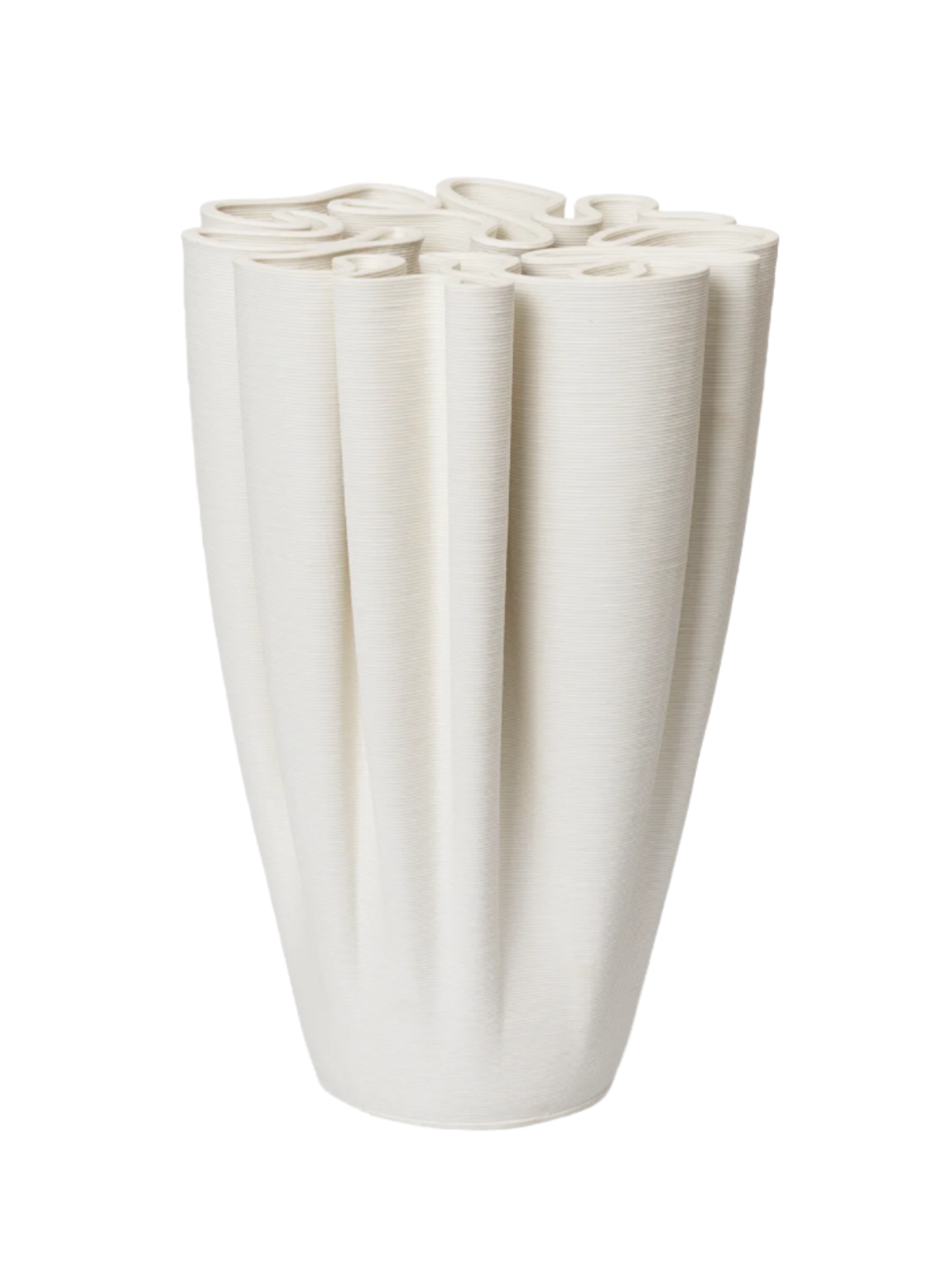 DEDALI Vase cremeweiß