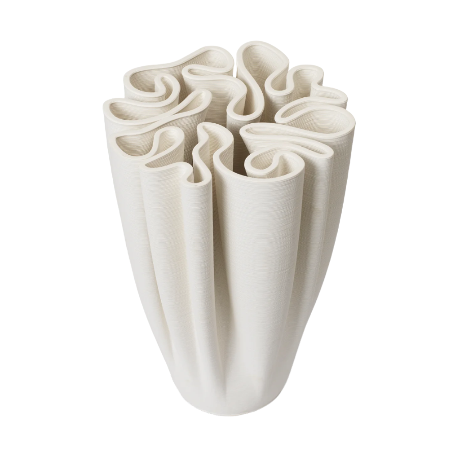 DEDALI Vase cremeweiß