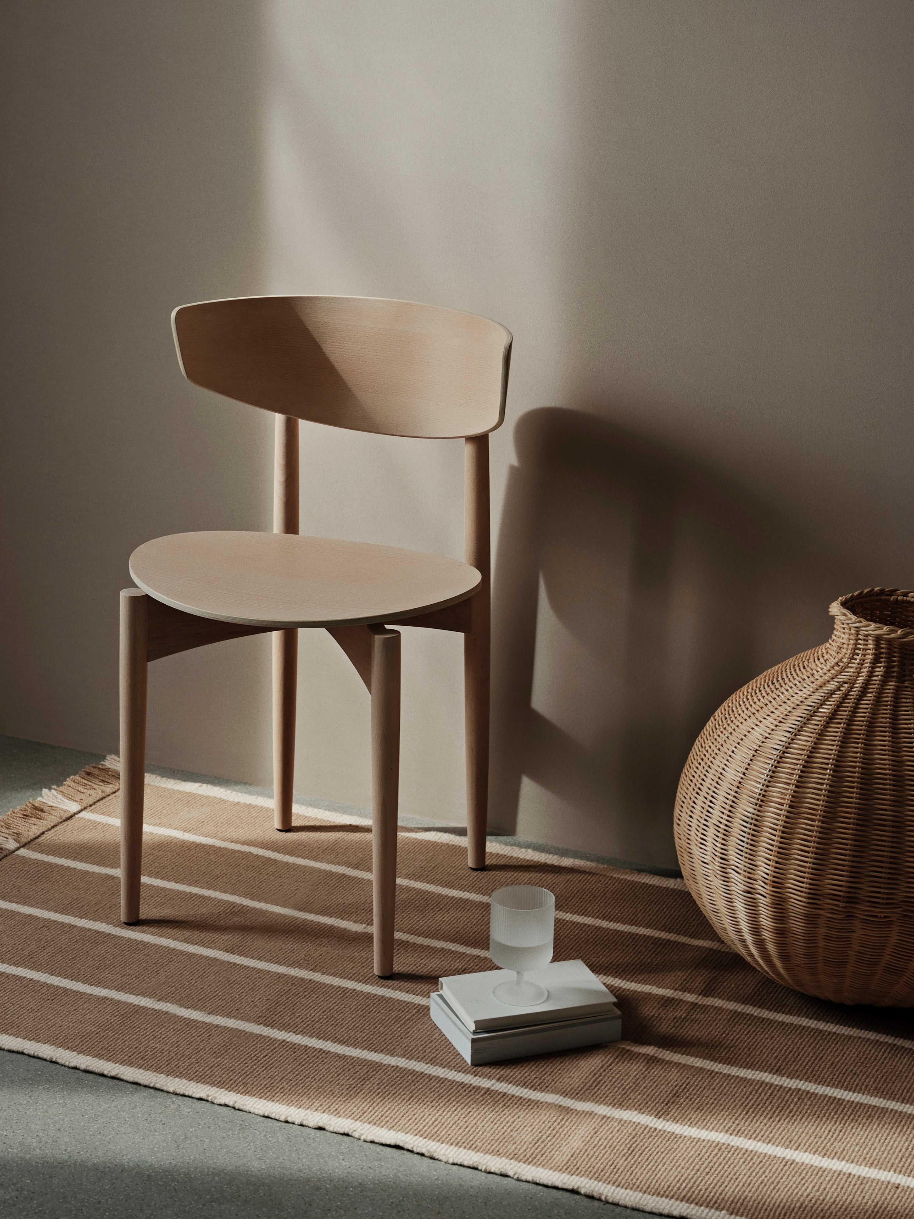 CALM KELIM caramel runner with beige