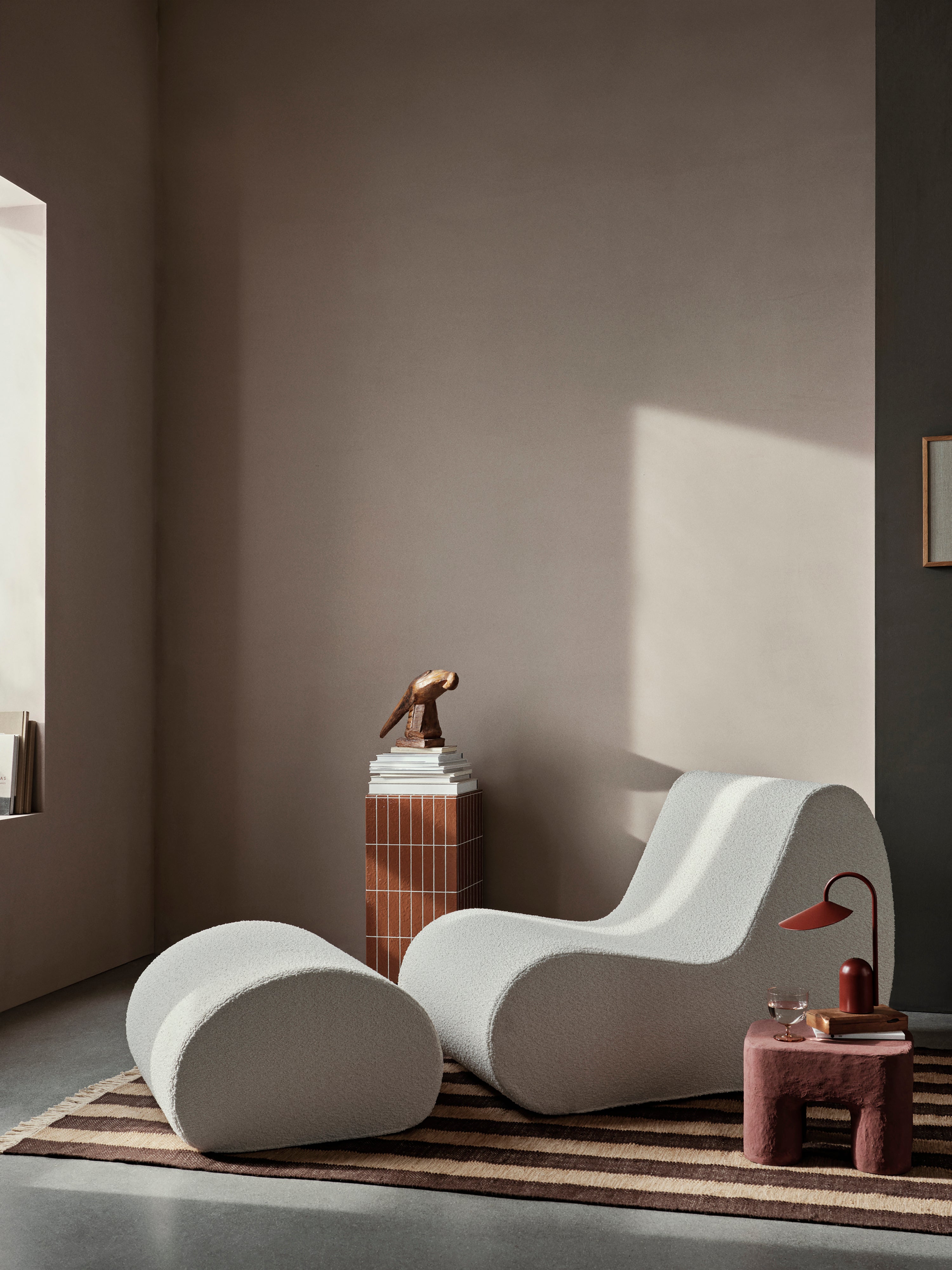Läufer IVES schokoladenbraun mit beige