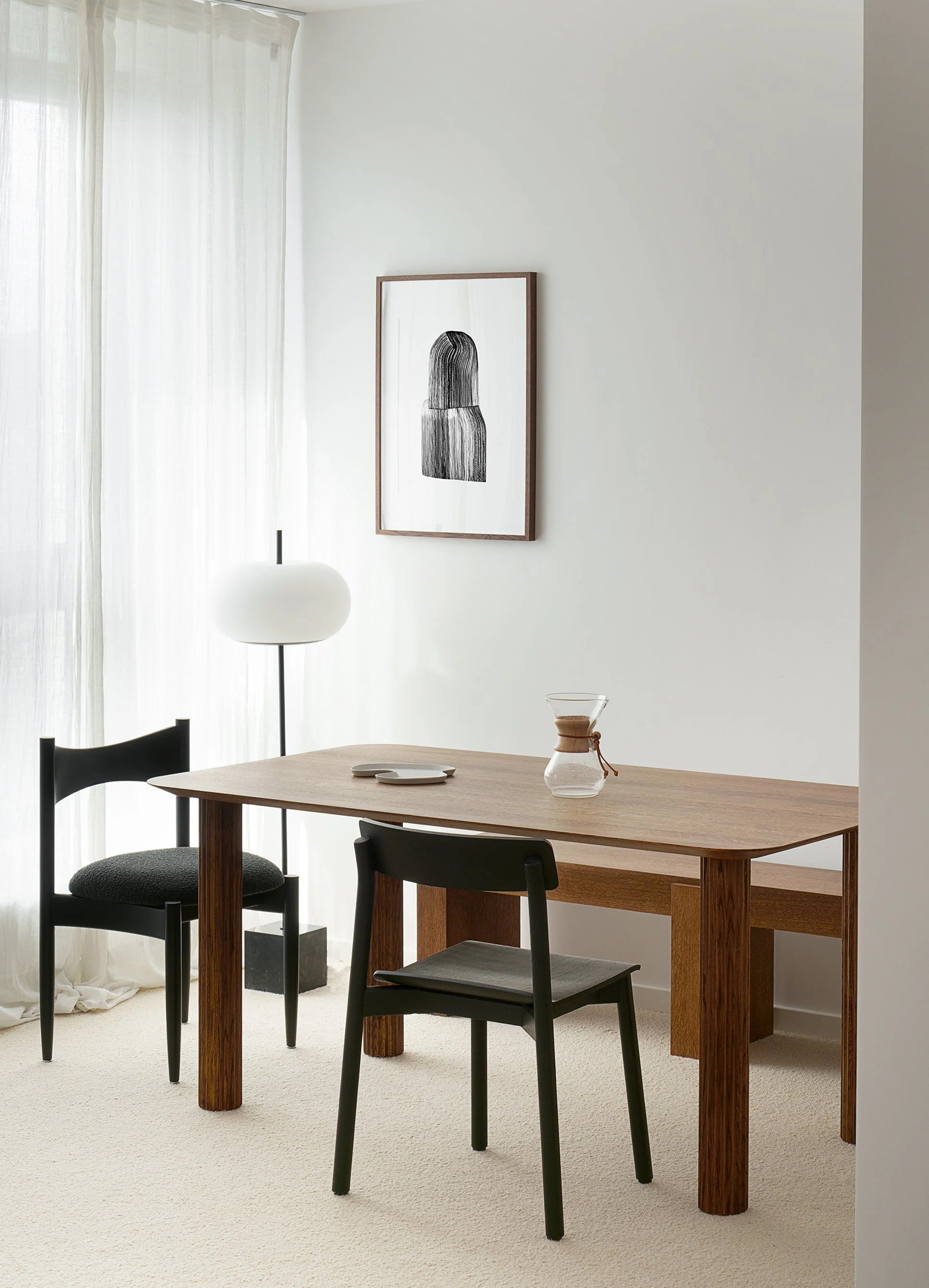 KEMI Chair Black Oak Wood