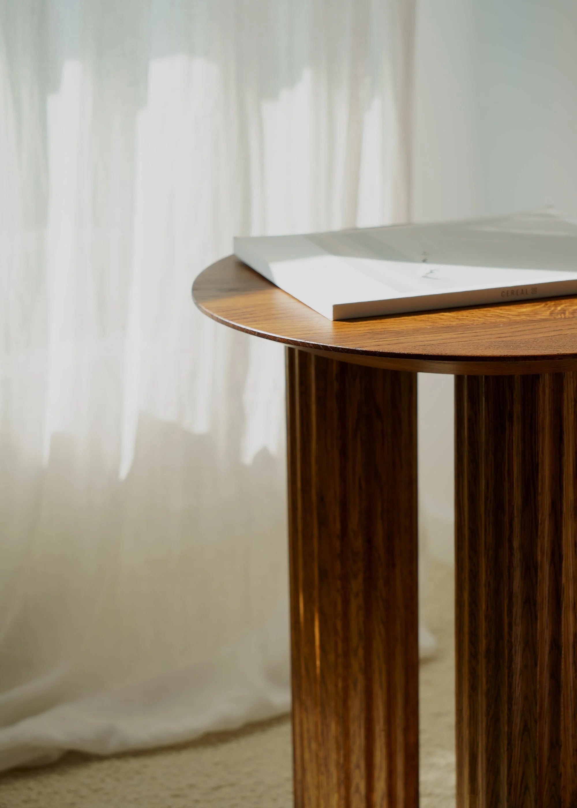 PILAR Side Table Black Ash Wood