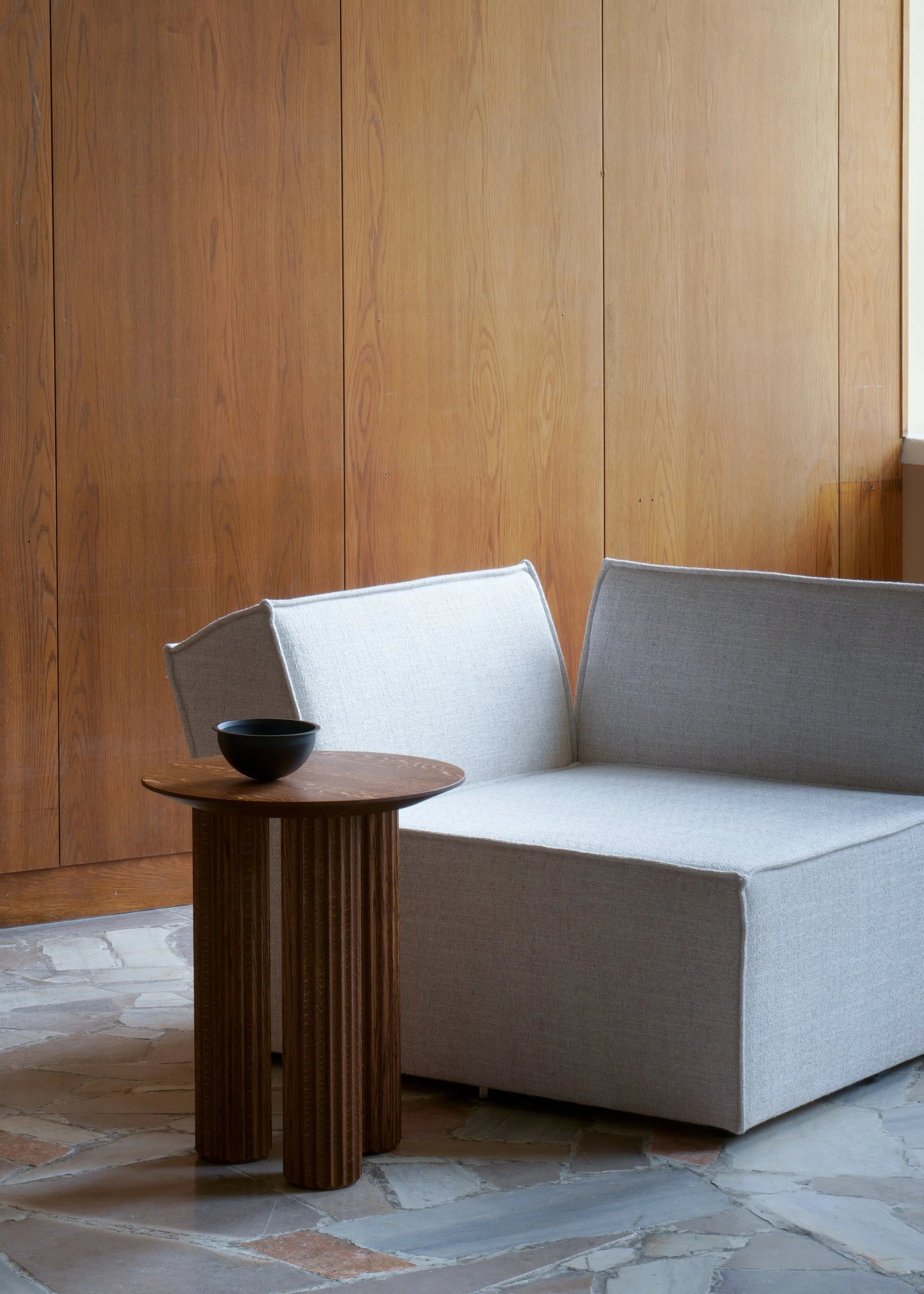 PILAR Side Table Black Ash Wood