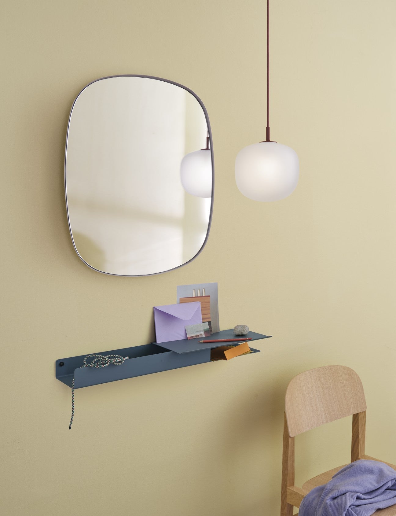 RIME burgundy pendant lamp
