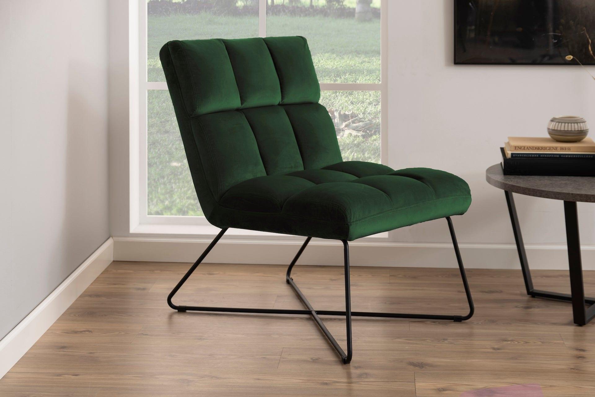 Fotel AAREN zieleń butelkowa Home Essentials Eye on Design