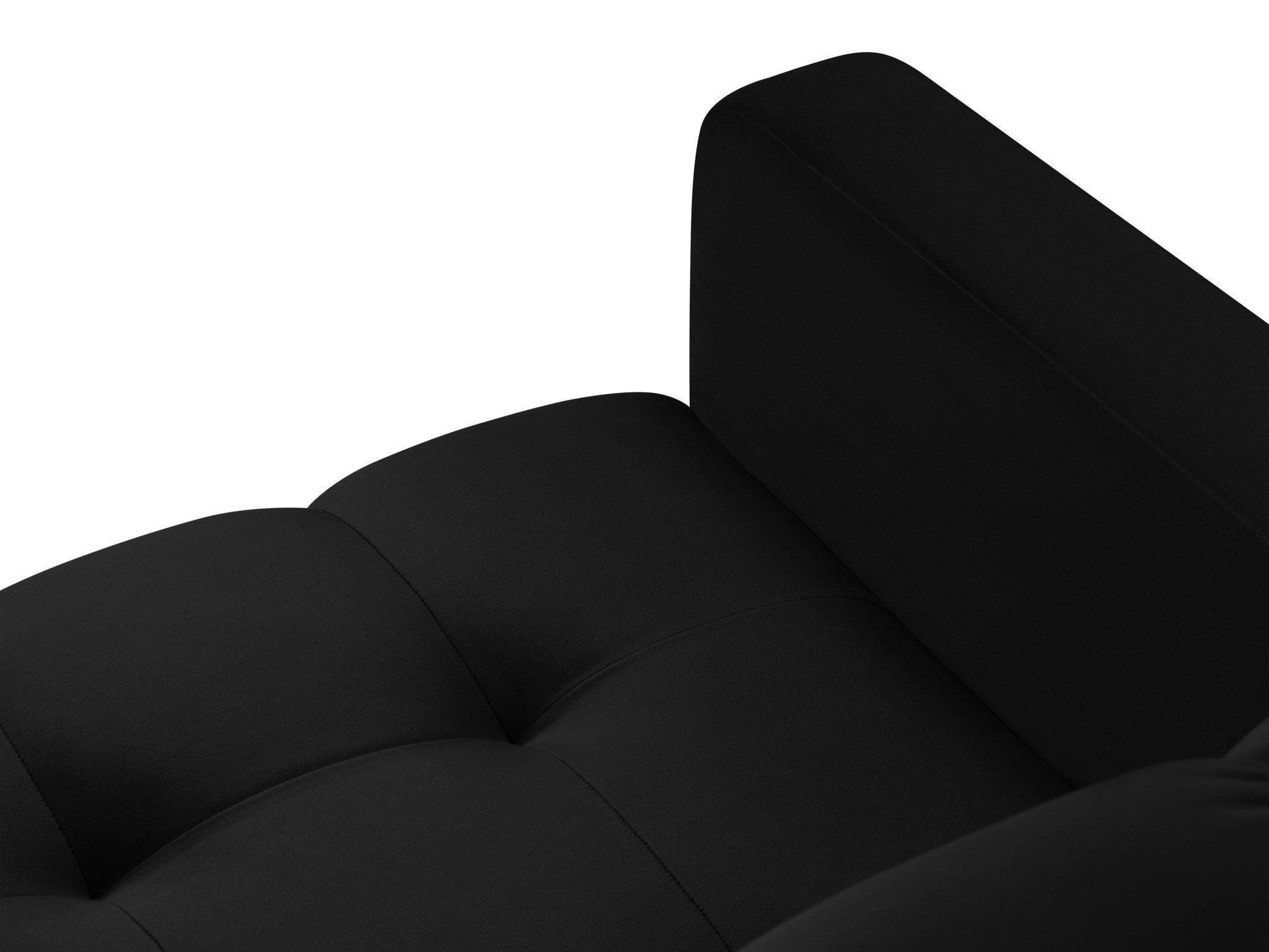 Fotel aksamitny BALI czarny z czarną podstawą Cosmopolitan Design Eye on Design