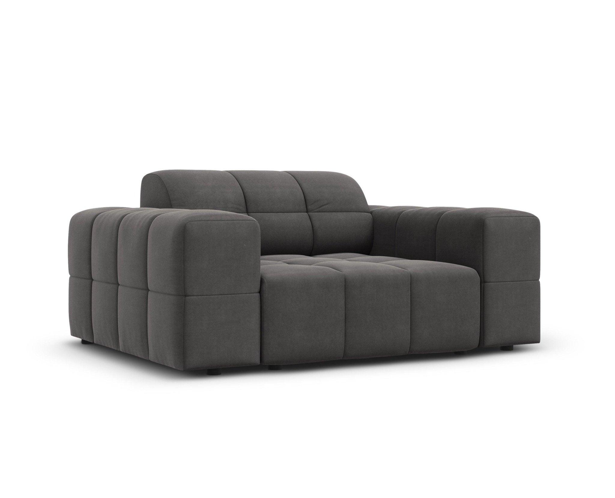Fotel aksamitny CHICAGO ciemnoszary Cosmopolitan Design Eye on Design