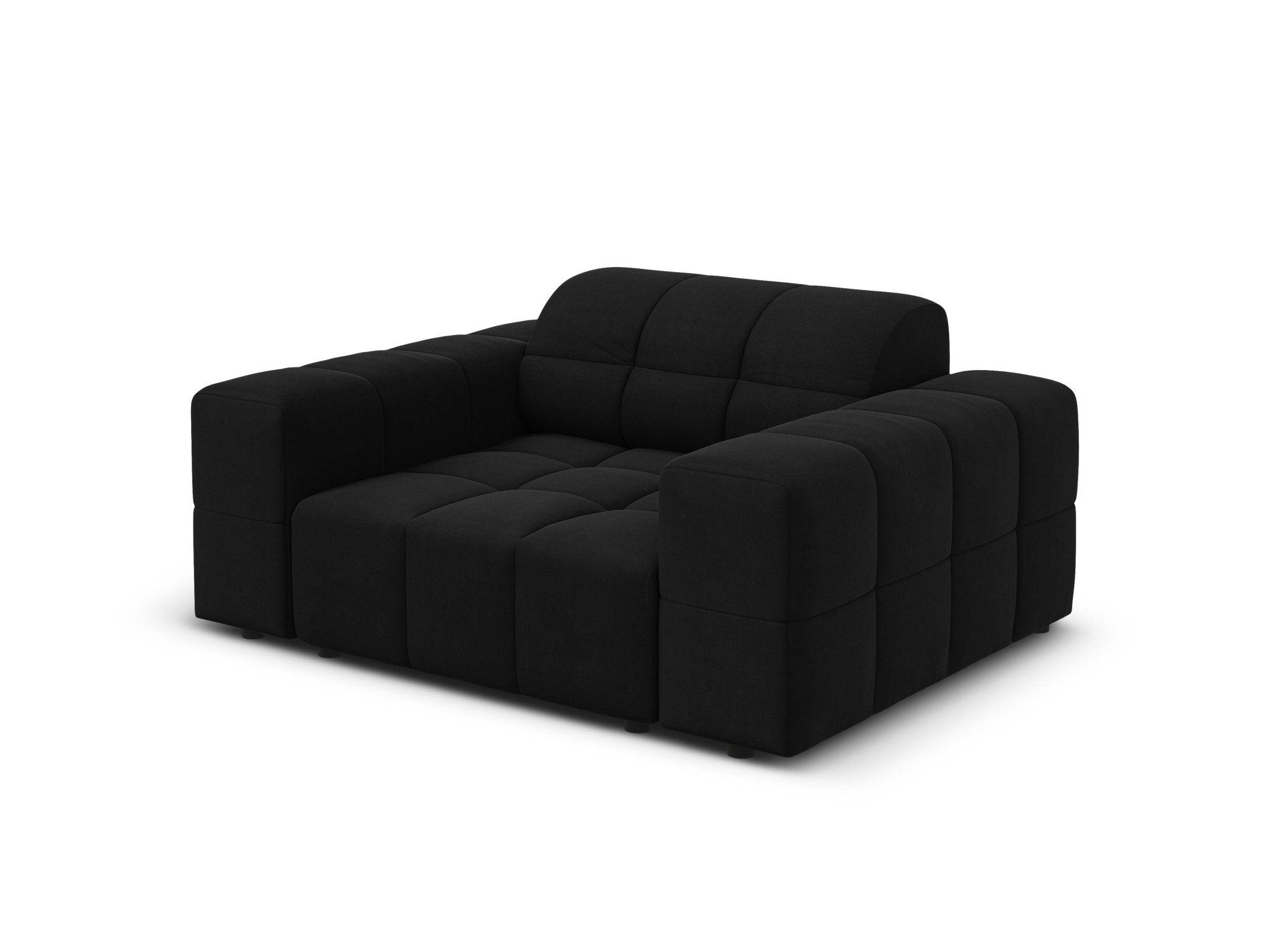Fotel aksamitny CHICAGO czarny Cosmopolitan Design Eye on Design