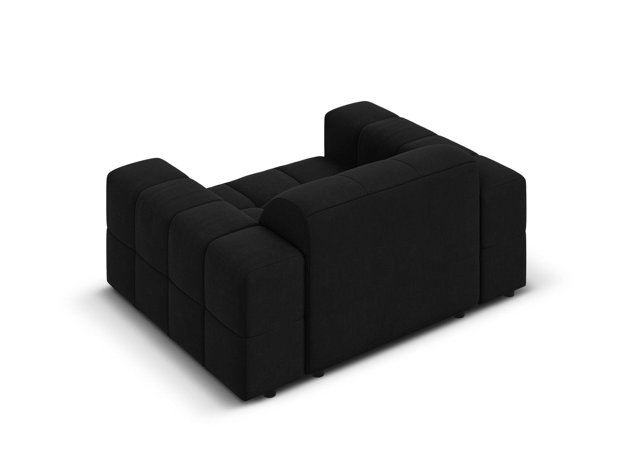 Fotel aksamitny CHICAGO czarny Cosmopolitan Design Eye on Design