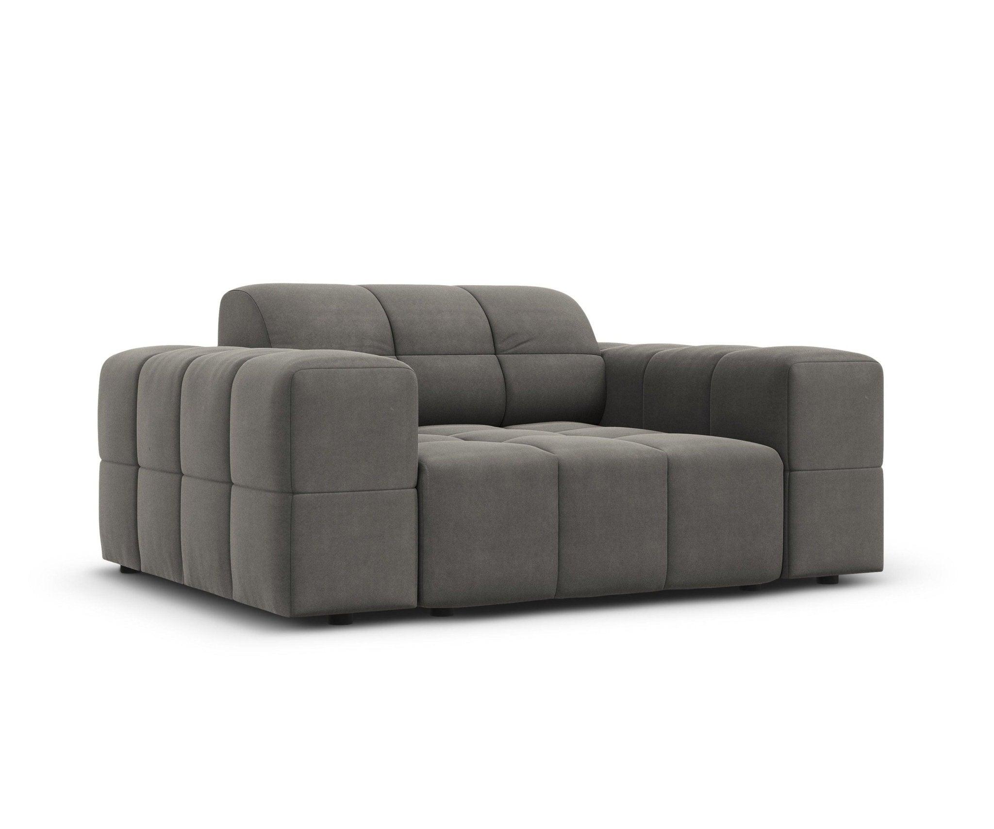 Fotel aksamitny CHICAGO szary Cosmopolitan Design Eye on Design