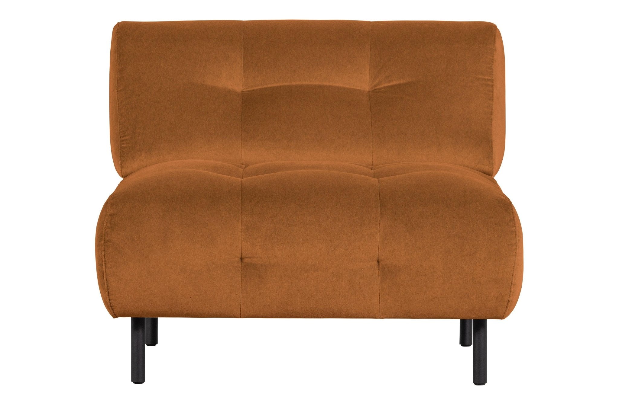 Fotel aksamitny LLOYD cynamonowy Woood Exclusive Eye on Design