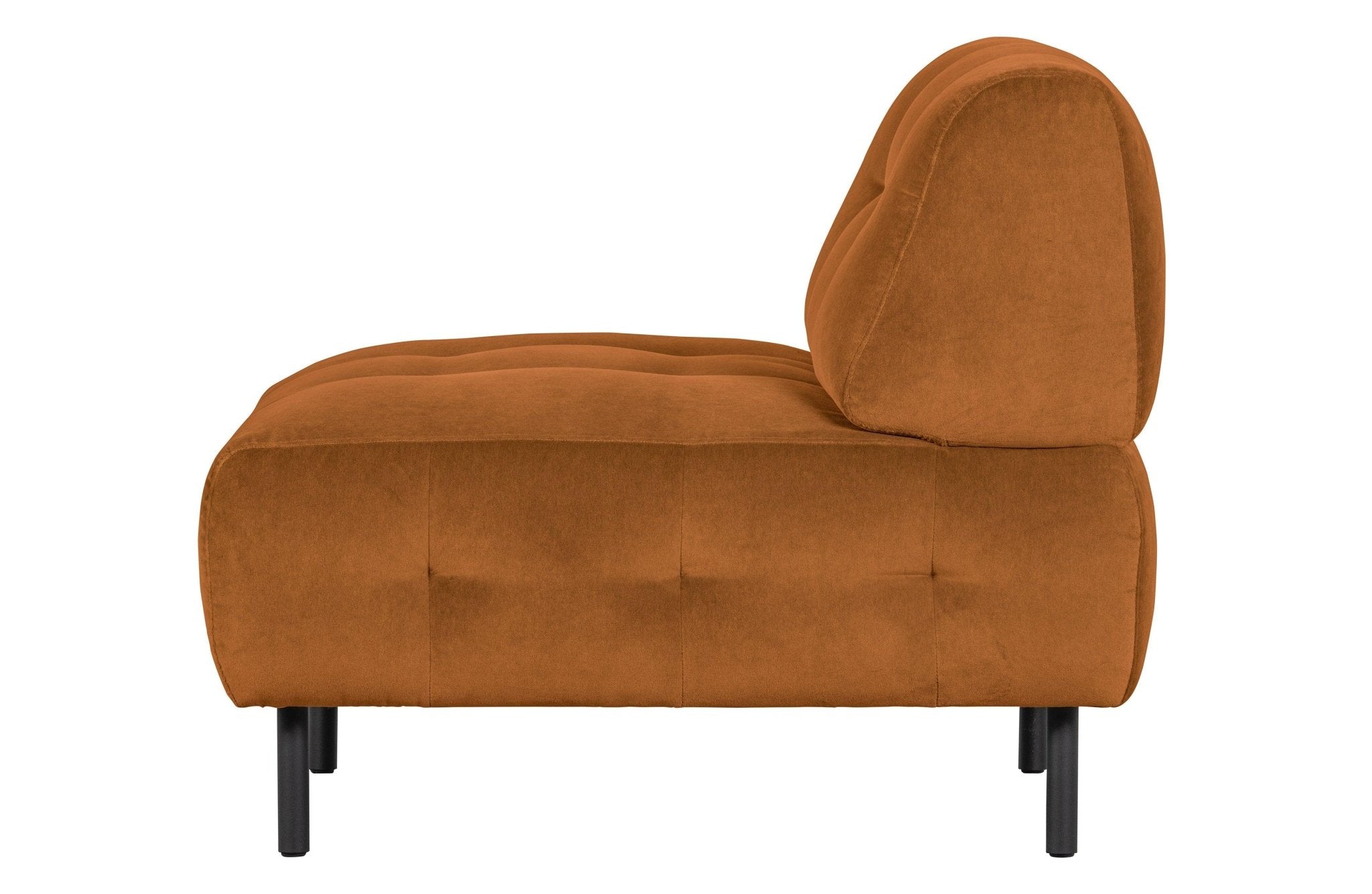 Fotel aksamitny LLOYD cynamonowy Woood Exclusive Eye on Design