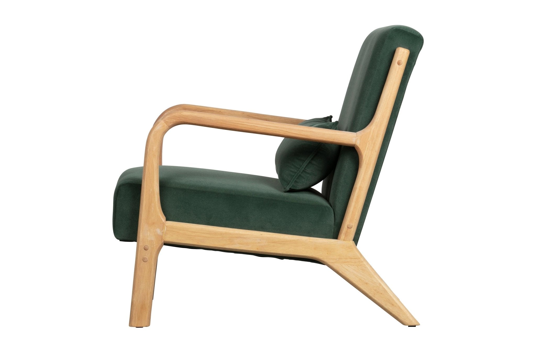 Fotel aksamitny MARK zielony Woood Eye on Design