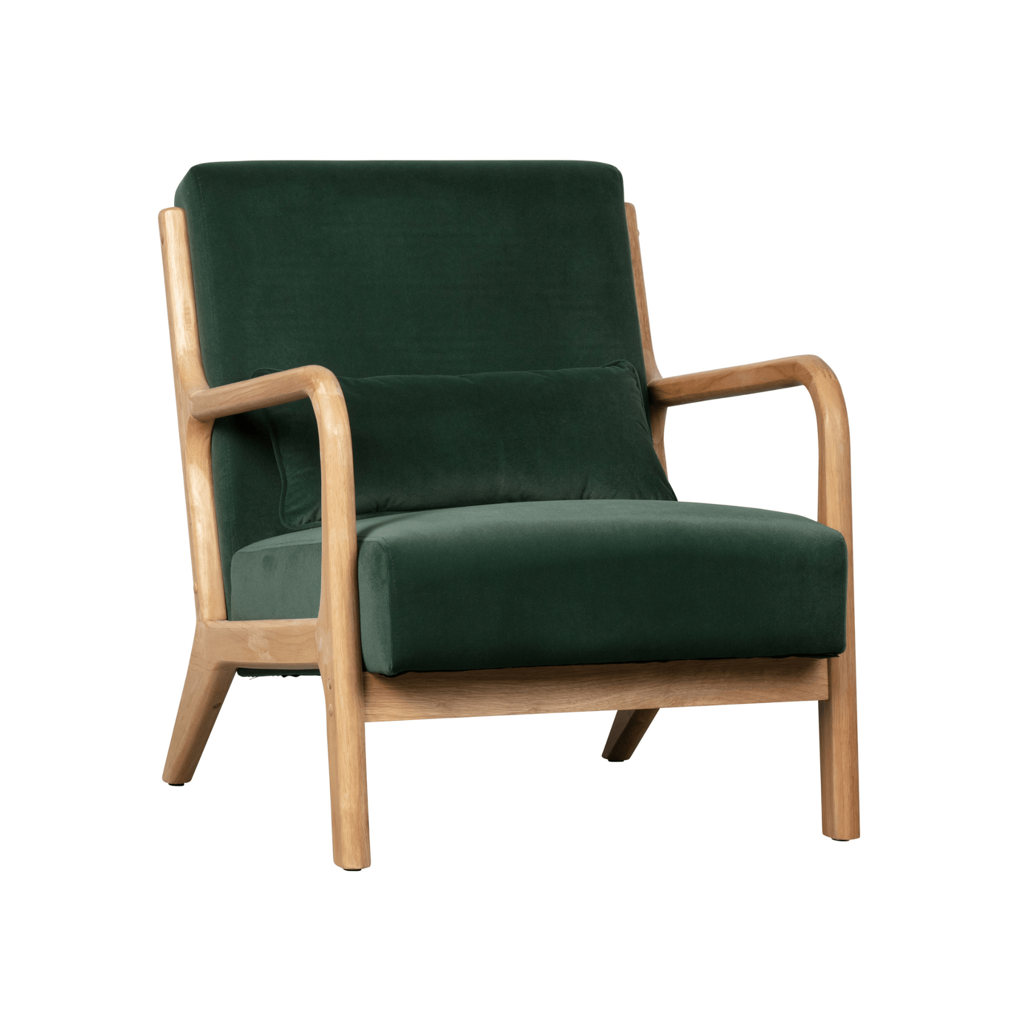 Fotel aksamitny MARK zielony Woood Eye on Design