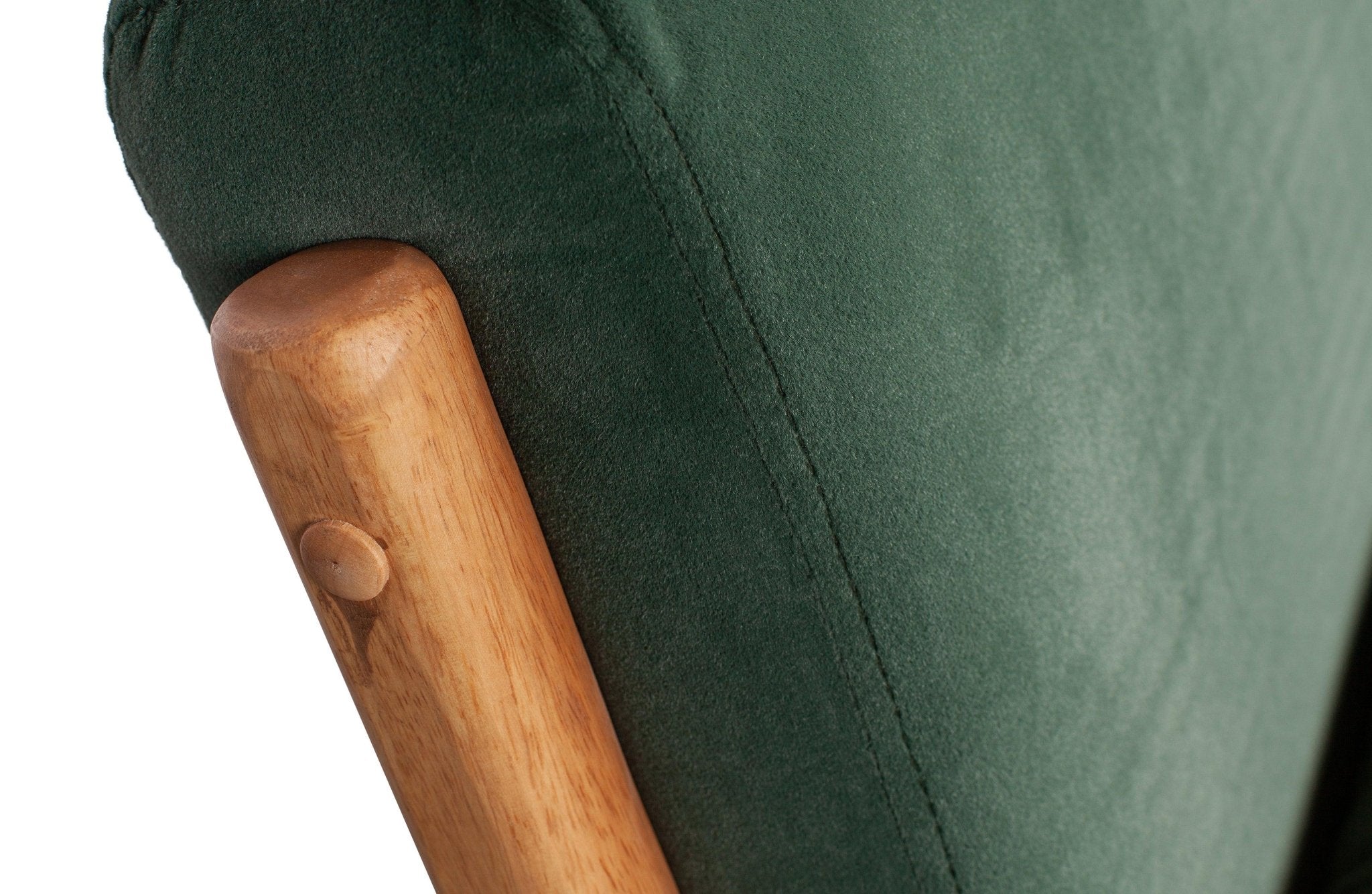 Fotel aksamitny MARK zielony Woood Eye on Design