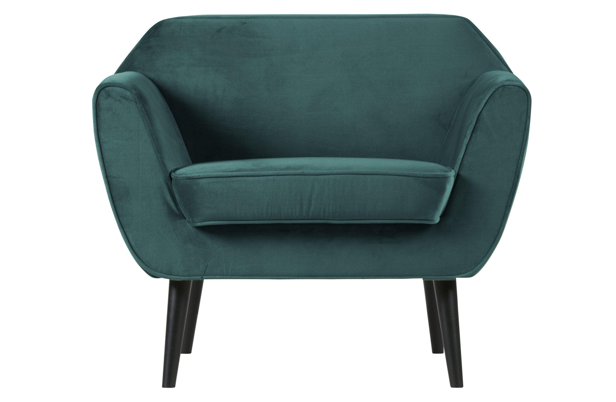 Fotel aksamitny ROCCO morski Woood Eye on Design