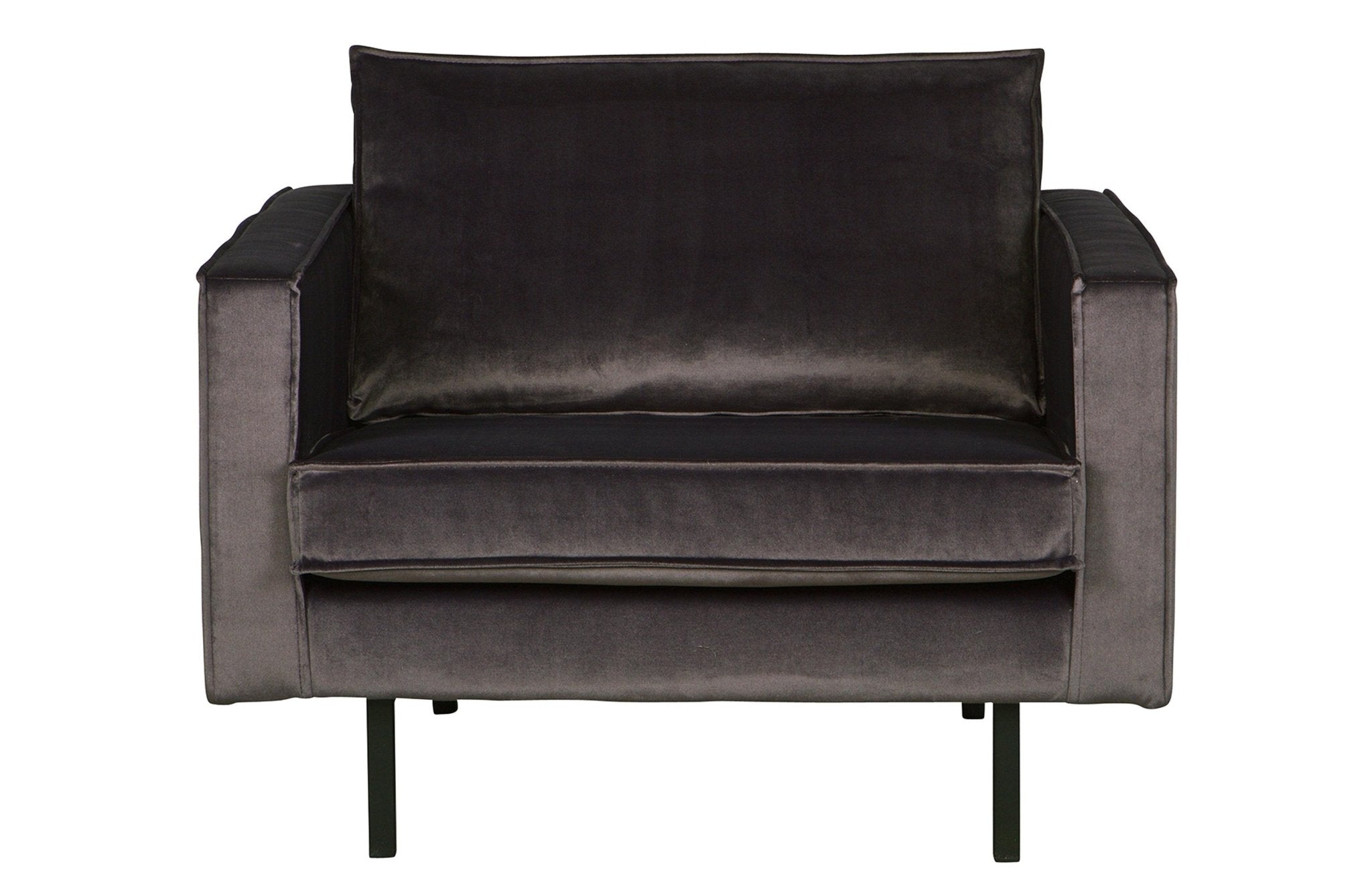 Fotel aksamitny RODEO antracytowy Be Pure Eye on Design