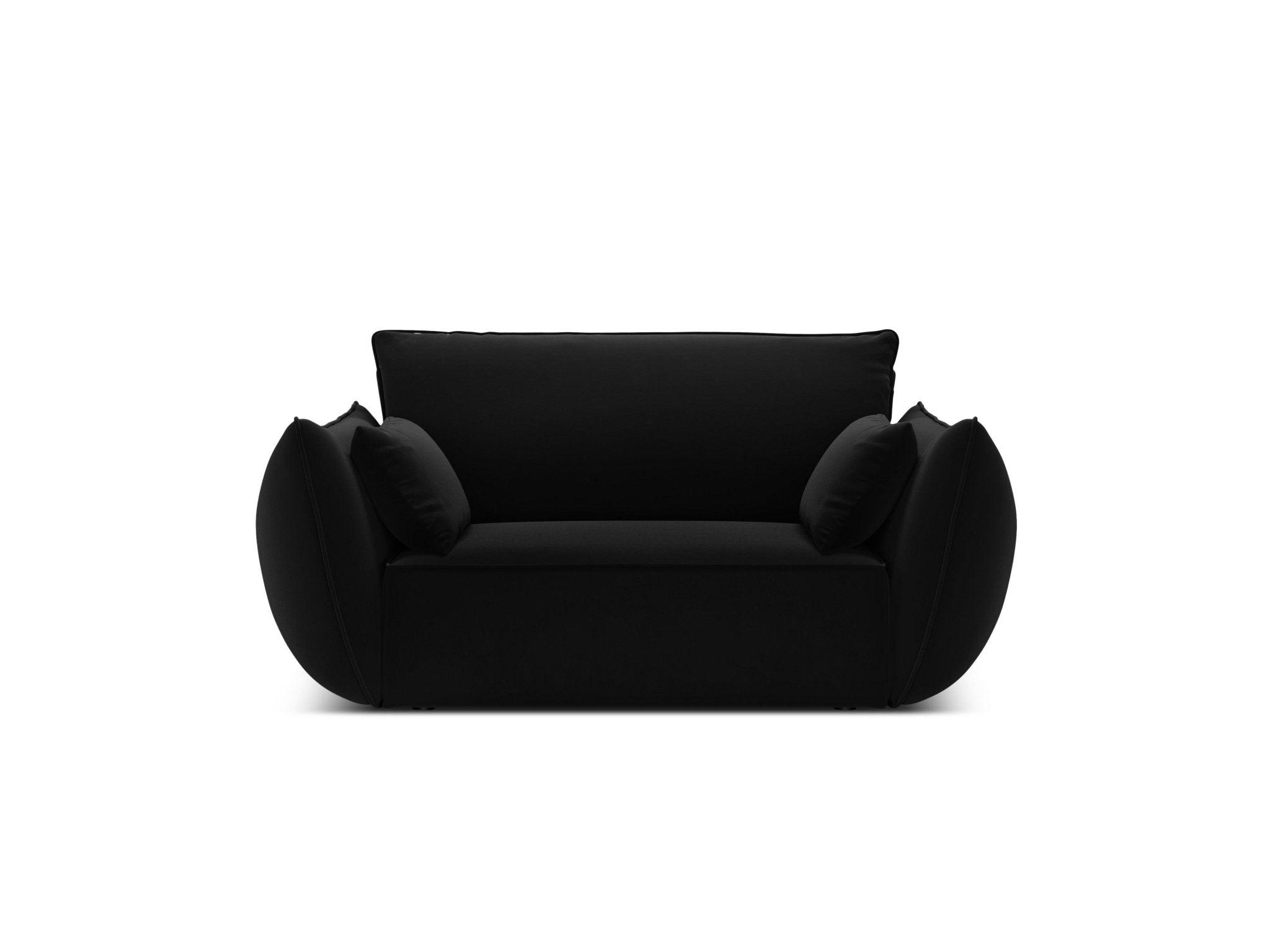 Fotel aksamitny VANDA czarny Mazzini Sofas Eye on Design
