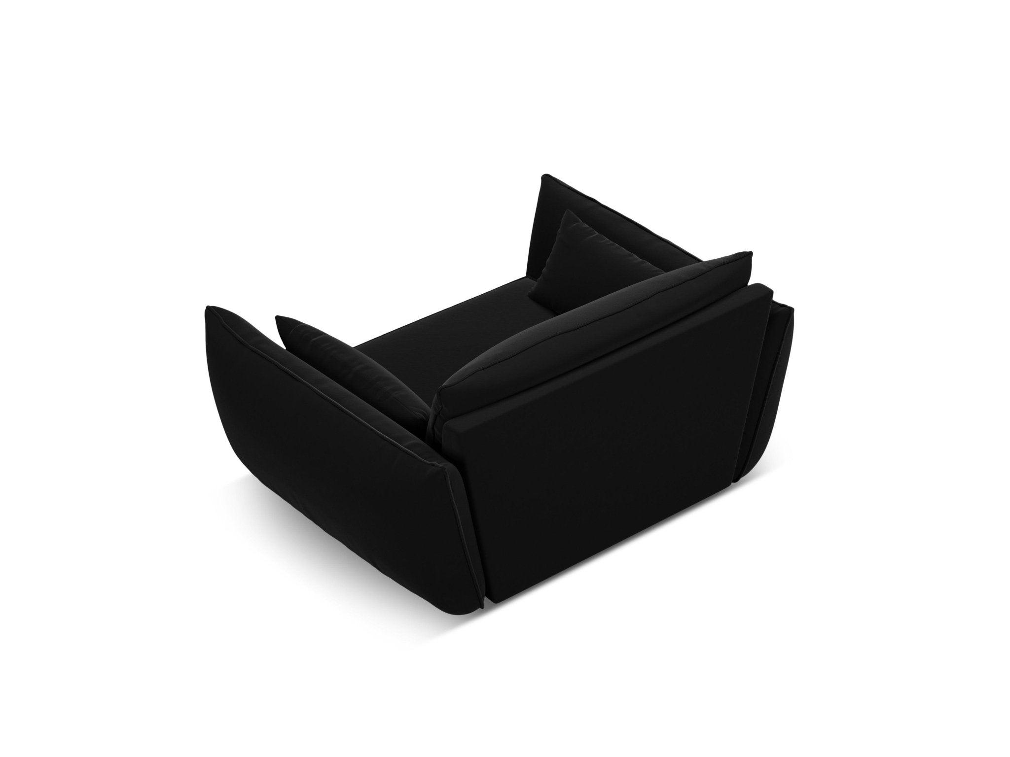 Fotel aksamitny VANDA czarny Mazzini Sofas Eye on Design