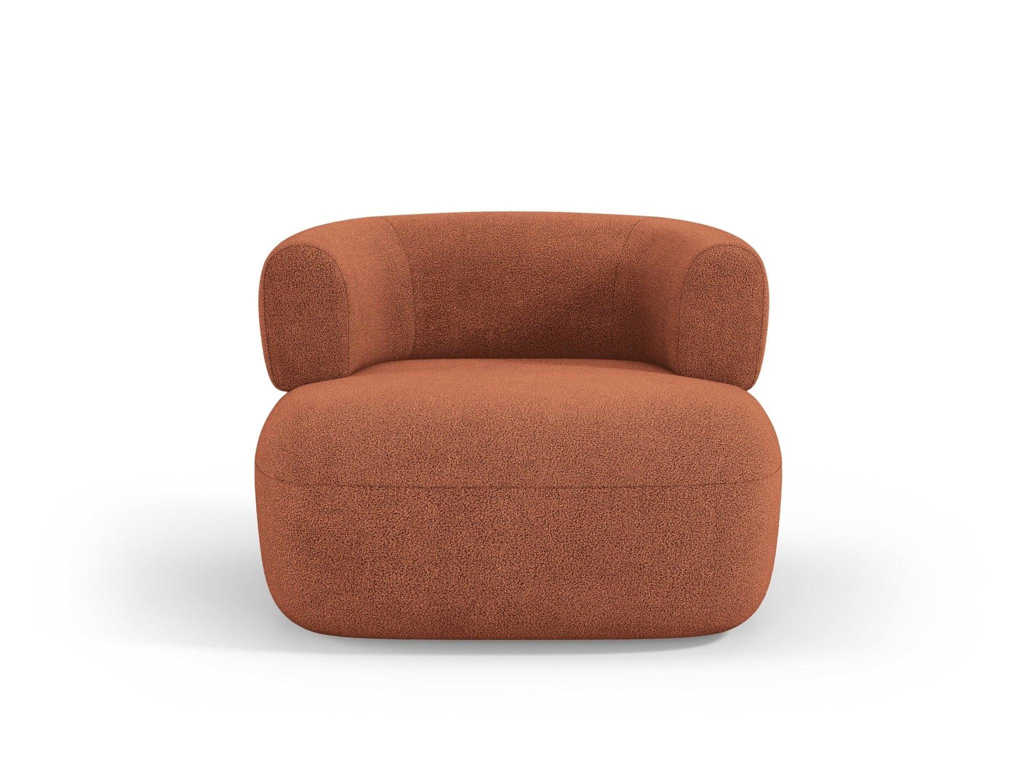 Fotel ALDRIN ceglany boucle Windsor & Co Eye on Design