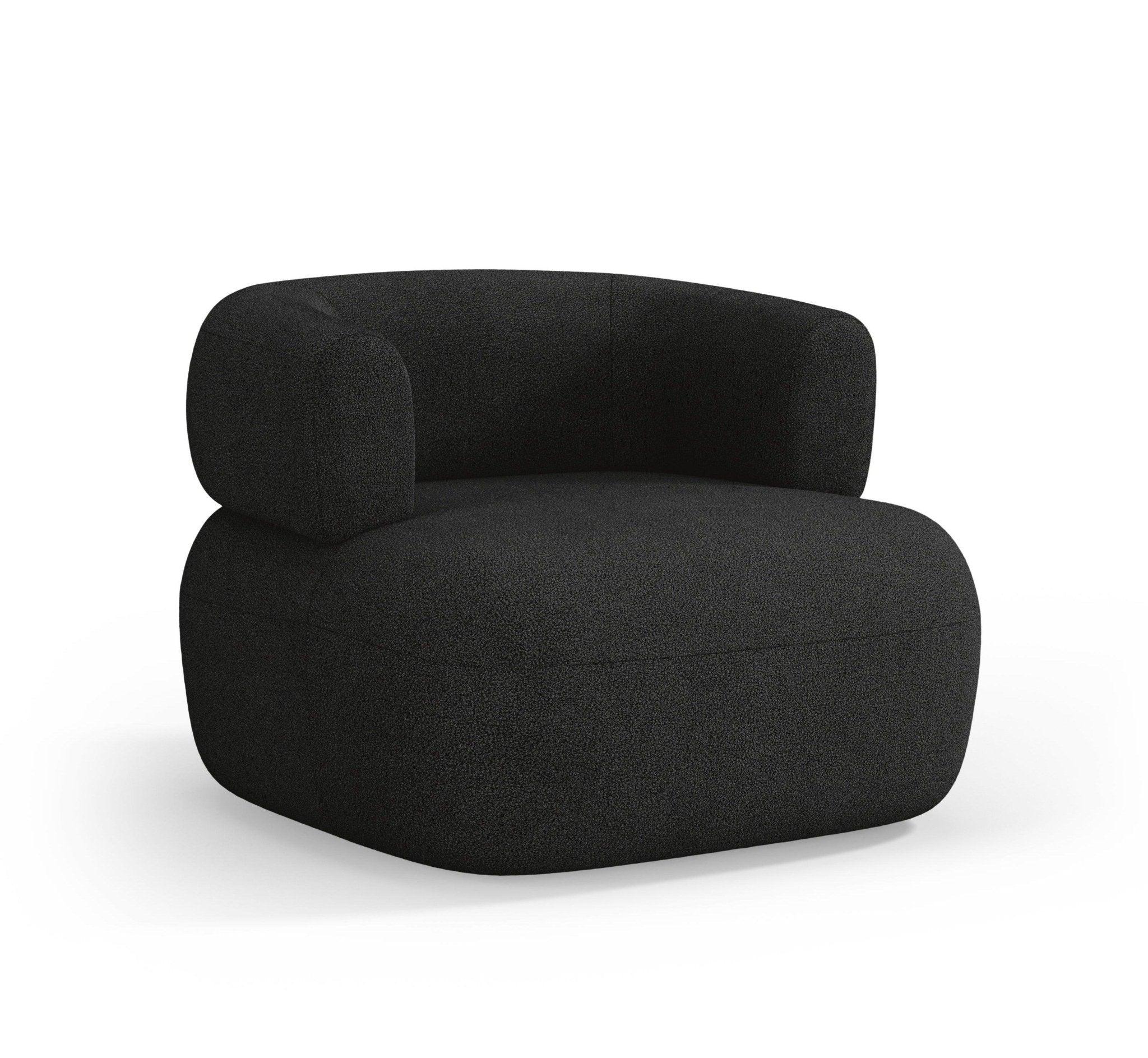 Fotel ALDRIN czarny boucle Windsor & Co Eye on Design