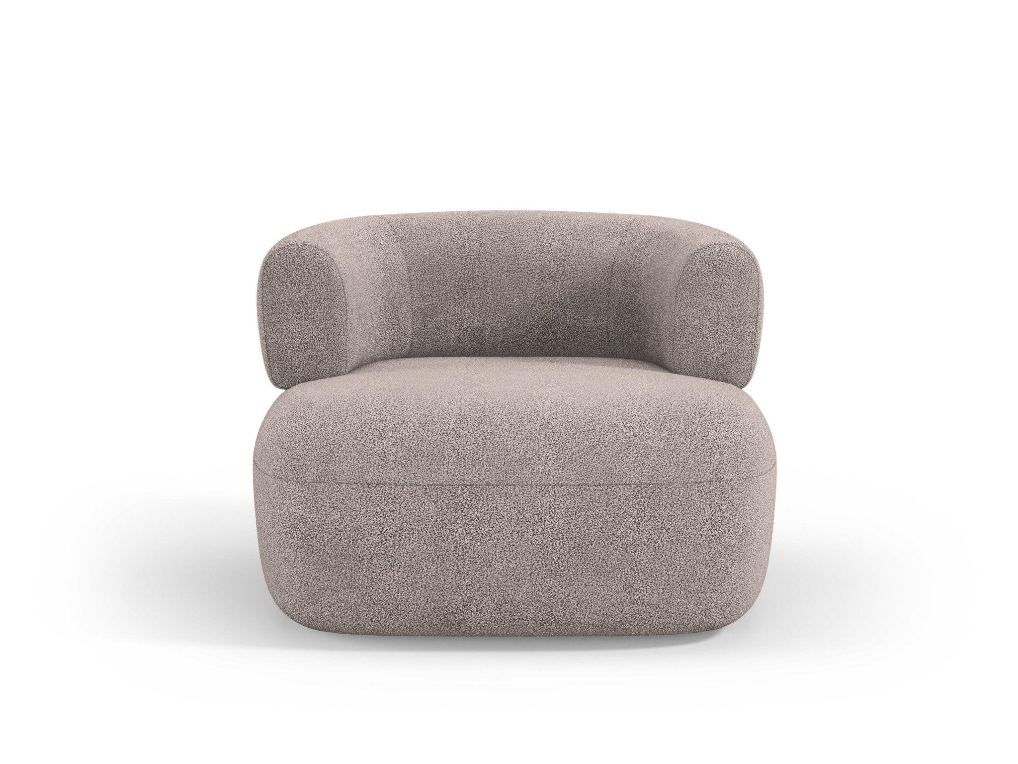 Fotel ALDRIN jasnobrązowy boucle Windsor & Co Eye on Design