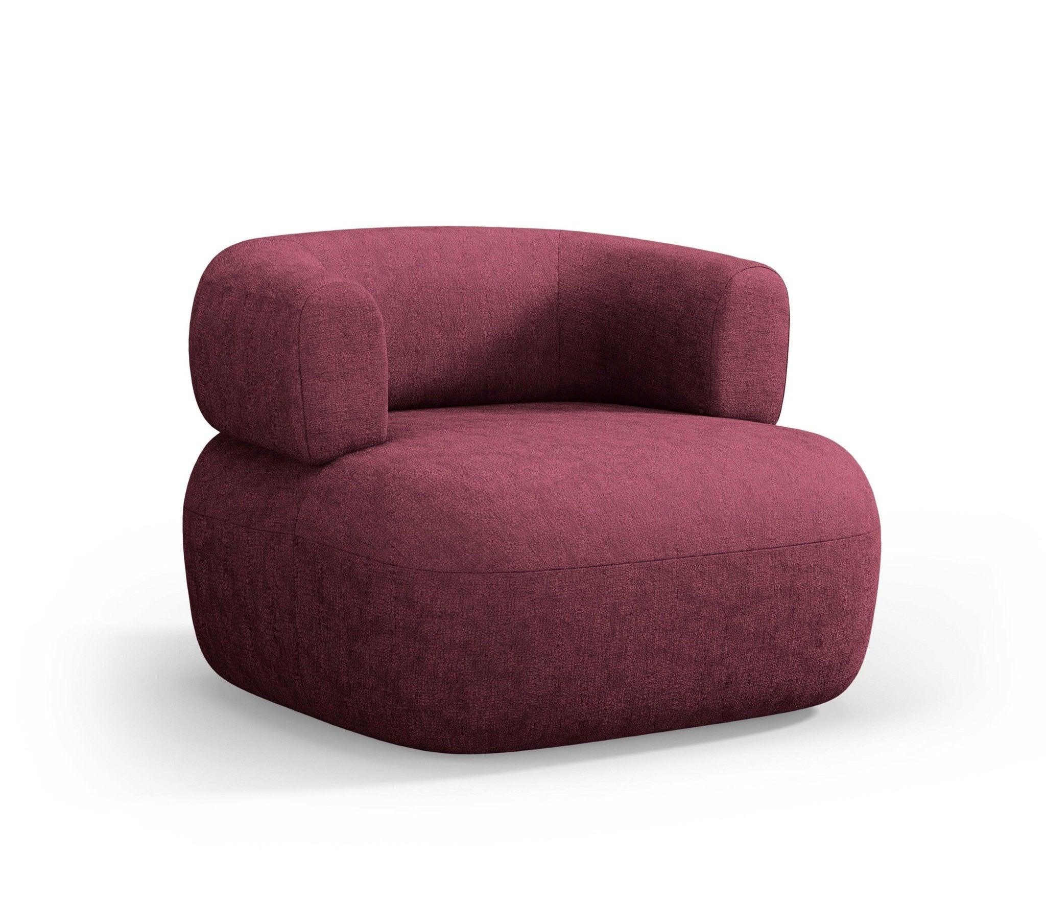 Fotel ALDRIN karmazynowy szenil Windsor & Co Eye on Design