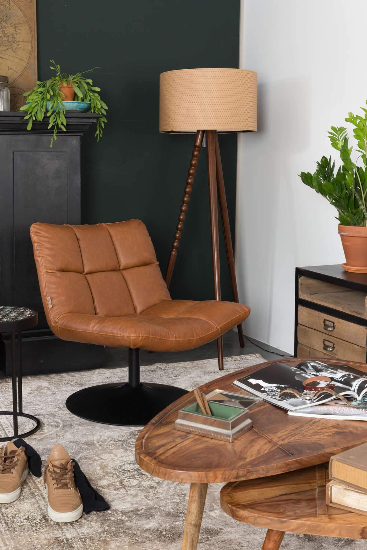 Fotel BAR VINTAGE brązowy Dutchbone Eye on Design