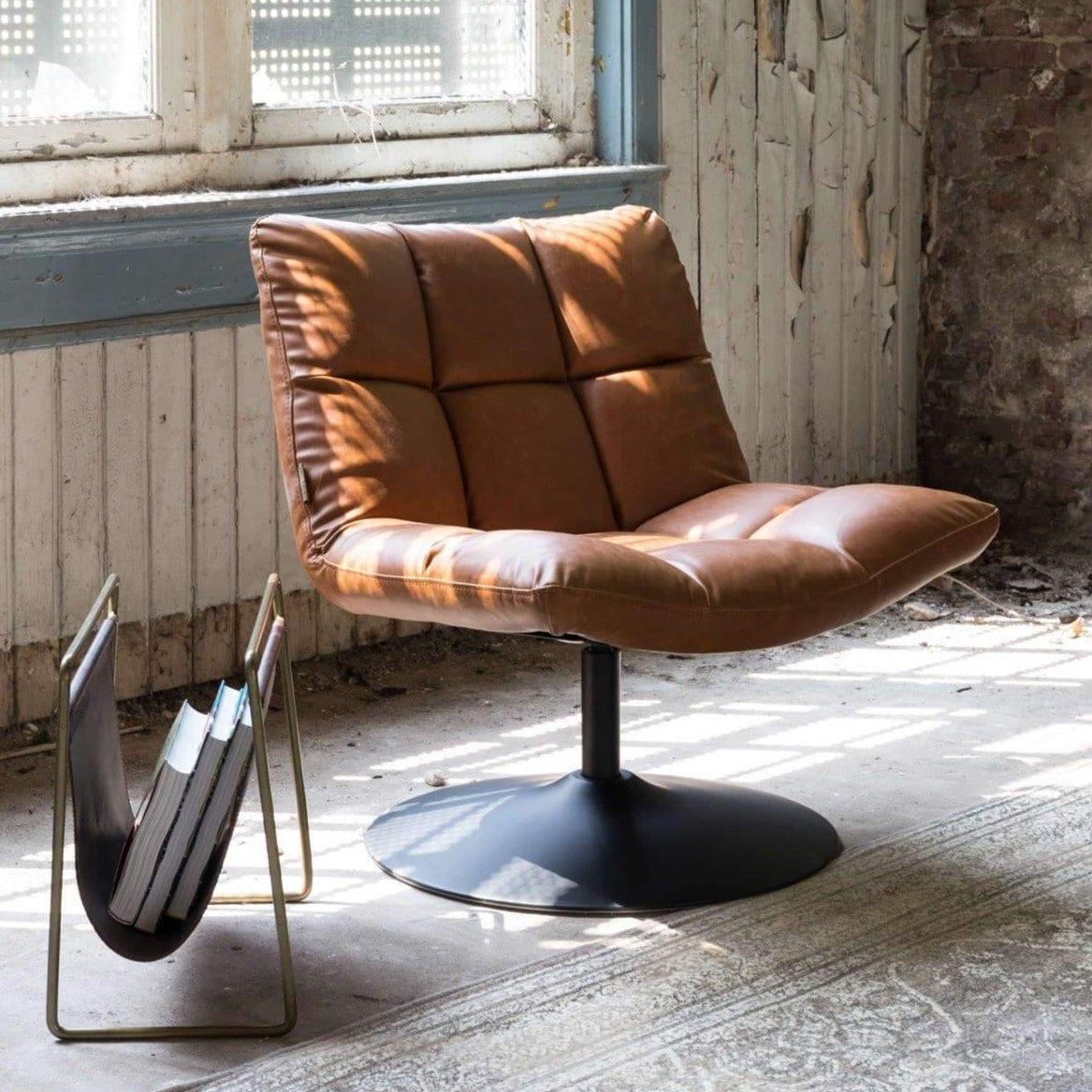 Fotel BAR VINTAGE brązowy Dutchbone Eye on Design