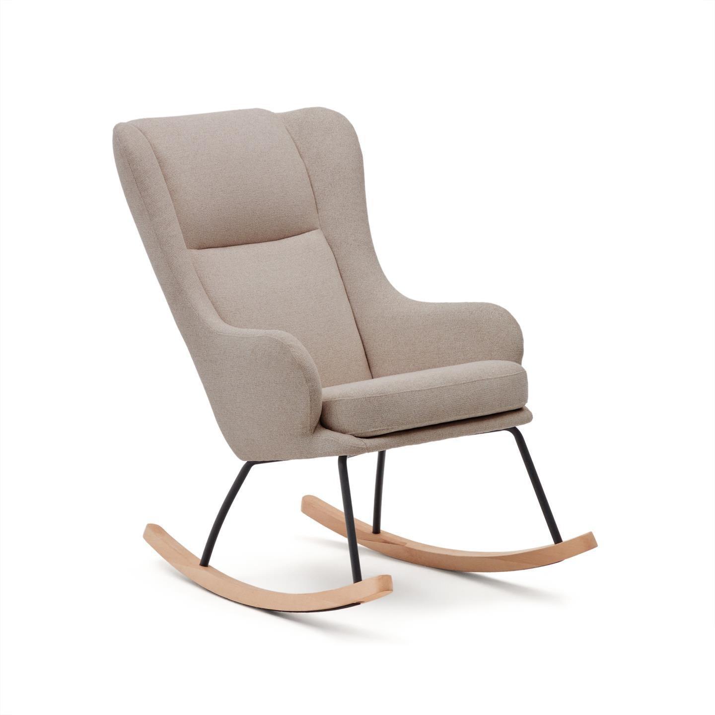 Fotel bujany MAUSTIN beżowy szenil La Forma Eye on Design