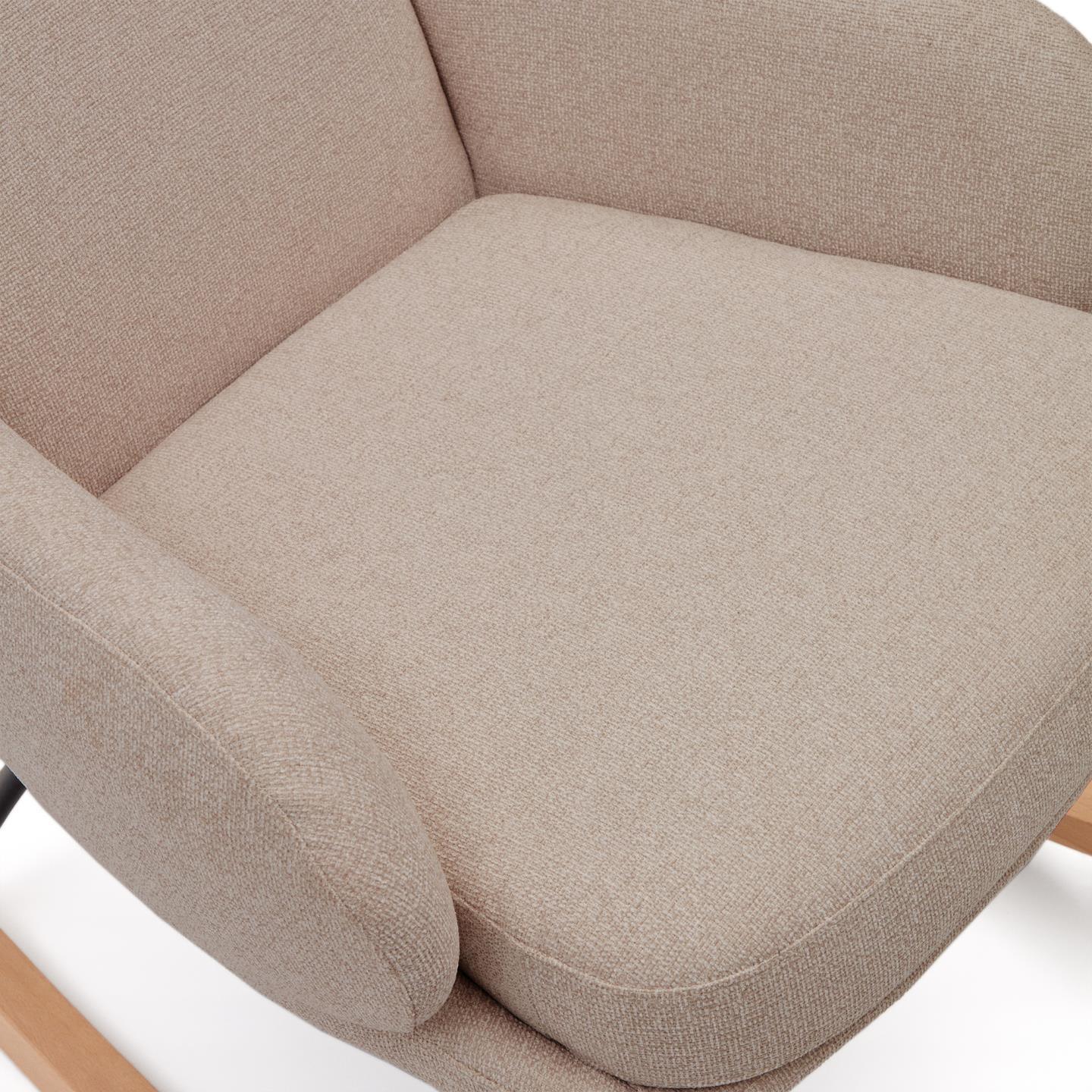 Fotel bujany MAUSTIN beżowy szenil La Forma Eye on Design