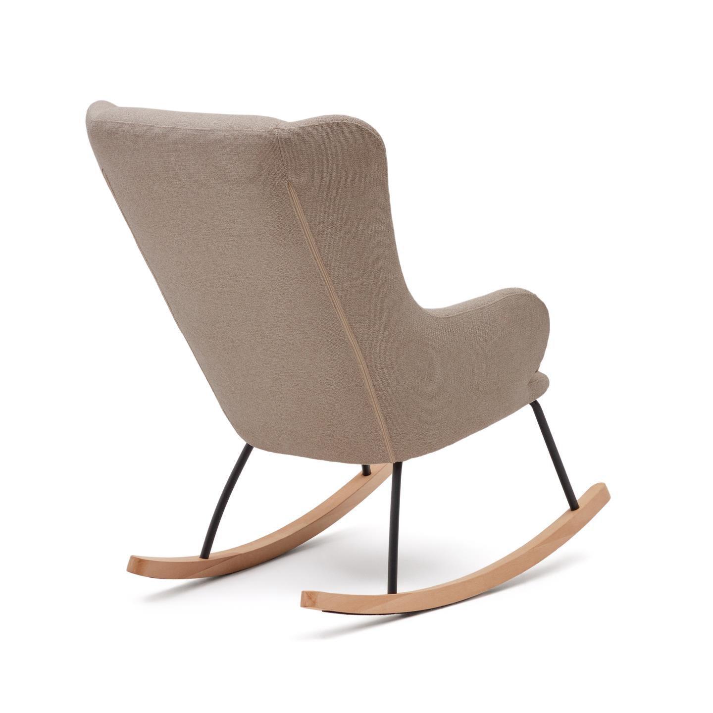 Fotel bujany MAUSTIN beżowy szenil La Forma Eye on Design